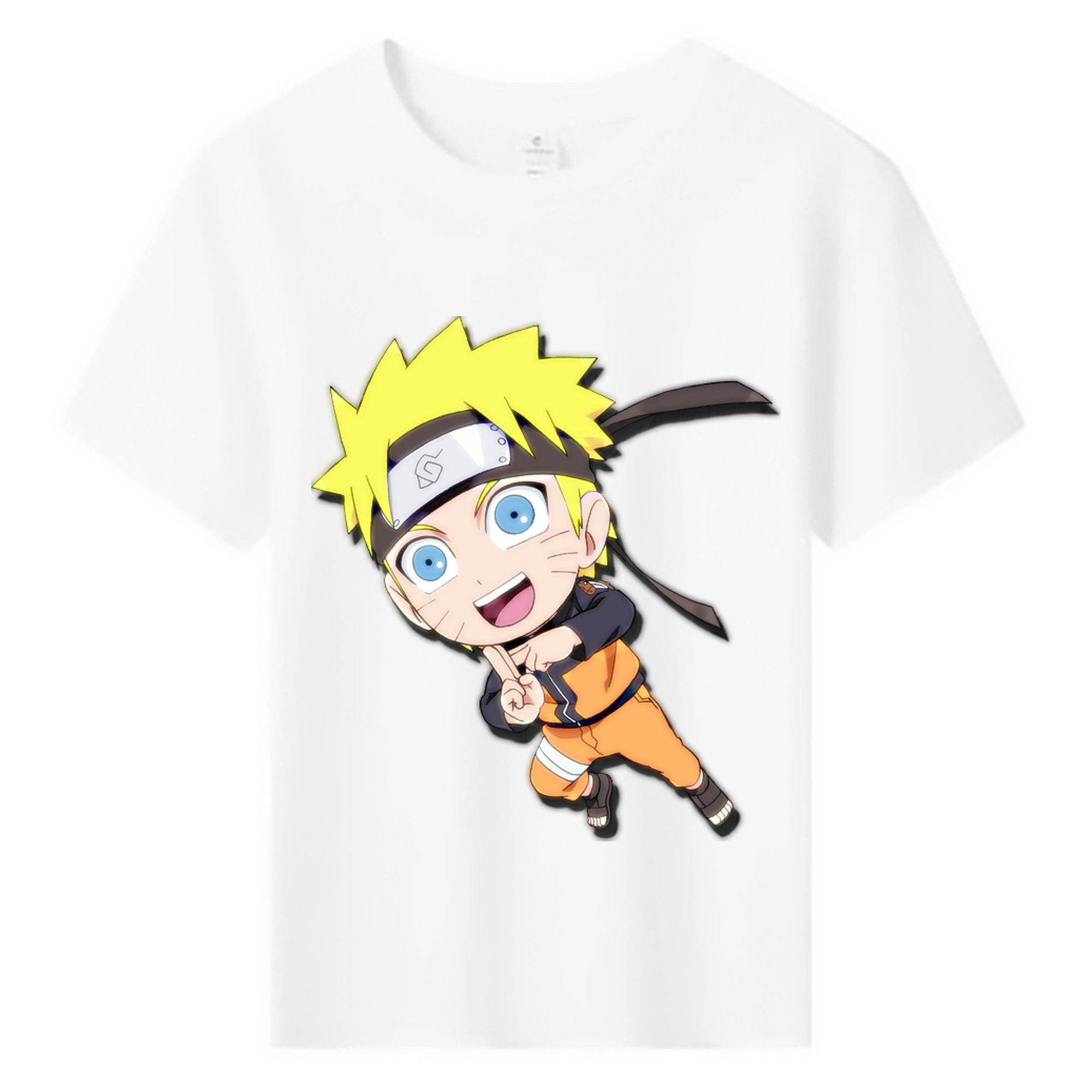 （画像用） NARUTO -ナルト- うずまき ナルト Uzumaki Naruto 綿100％キッズTシャツ（フロントプリント）