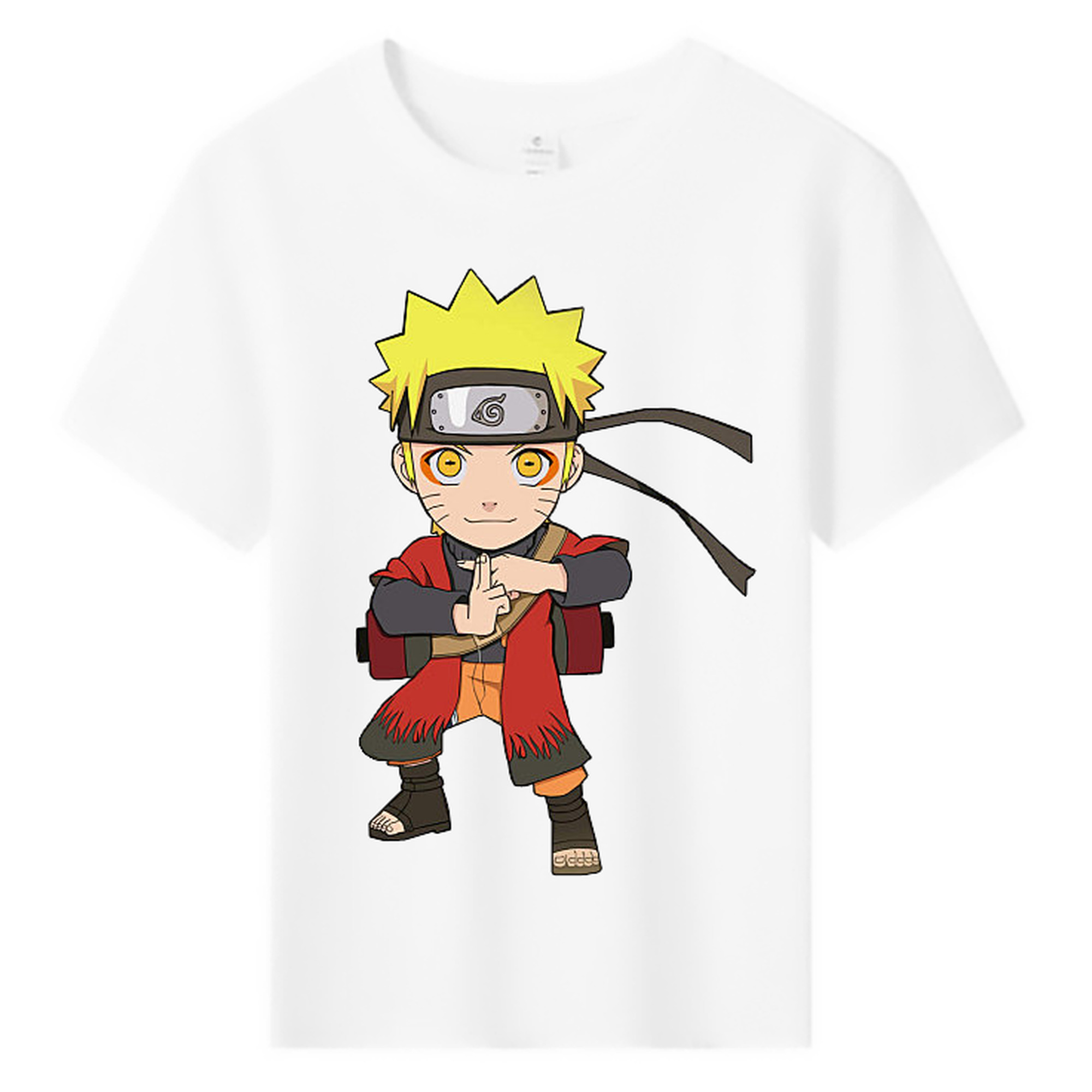 （画像用） NARUTO -ナルト- うずまき ナルト Uzumaki Naruto 綿100％キッズTシャツ（フロントプリント）