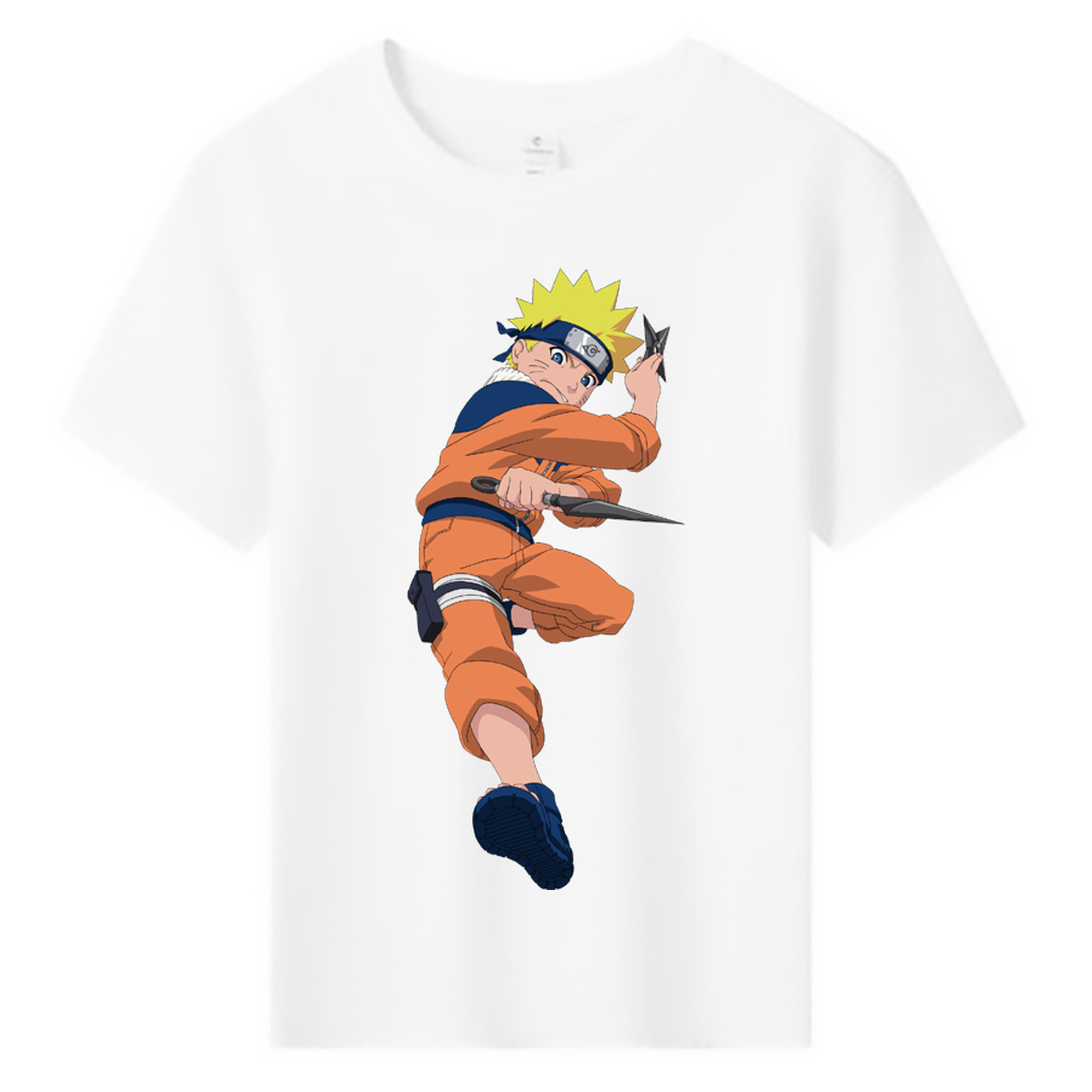 （画像用） NARUTO -ナルト- うずまき ナルト Uzumaki Naruto 綿100％キッズTシャツ（フロントプリント）