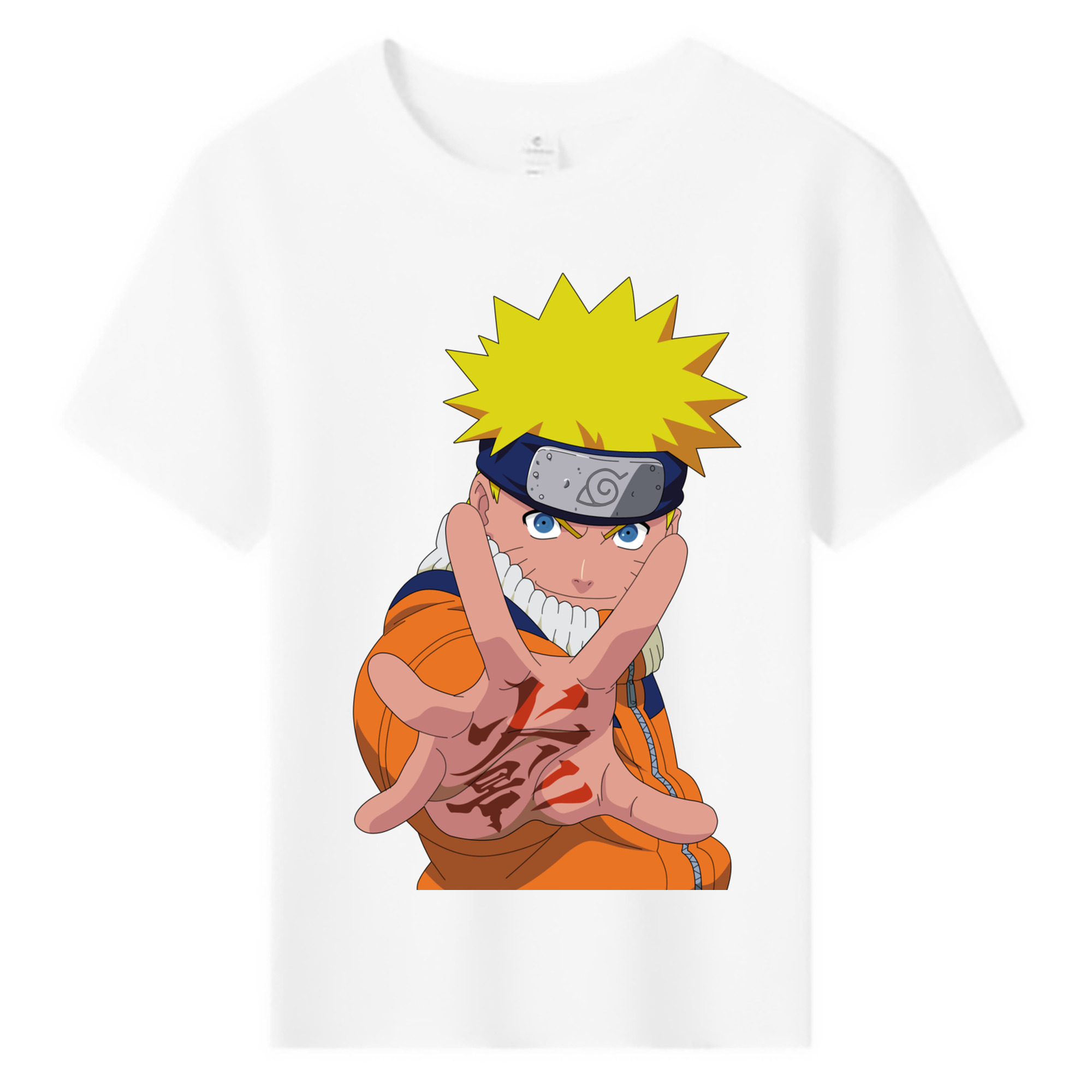 （画像用） NARUTO -ナルト- うずまき ナルト Uzumaki Naruto 綿100％キッズTシャツ（フロントプリント）