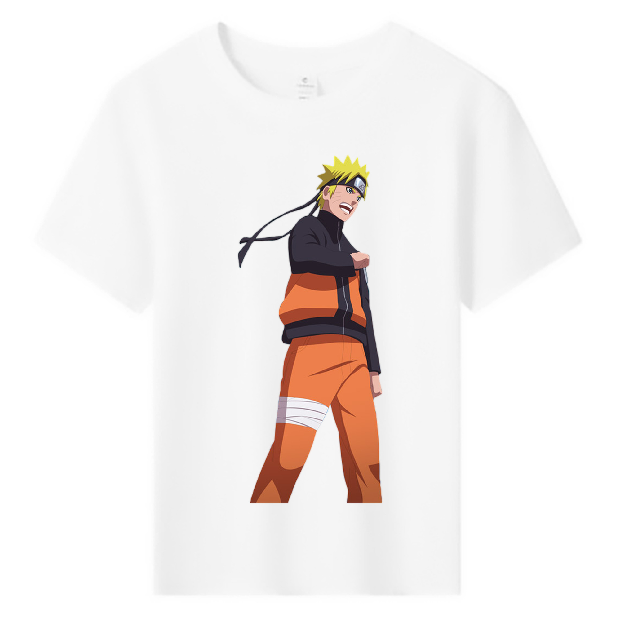 （画像用） NARUTO -ナルト- うずまき ナルト Uzumaki Naruto 綿100％キッズTシャツ（フロントプリント）
