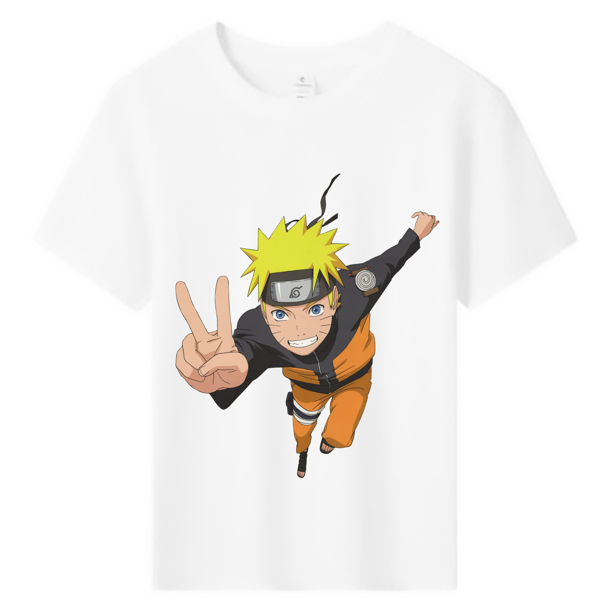 （画像用） NARUTO -ナルト- うずまき ナルト Uzumaki Naruto 綿100％キッズTシャツ（フロントプリント）
