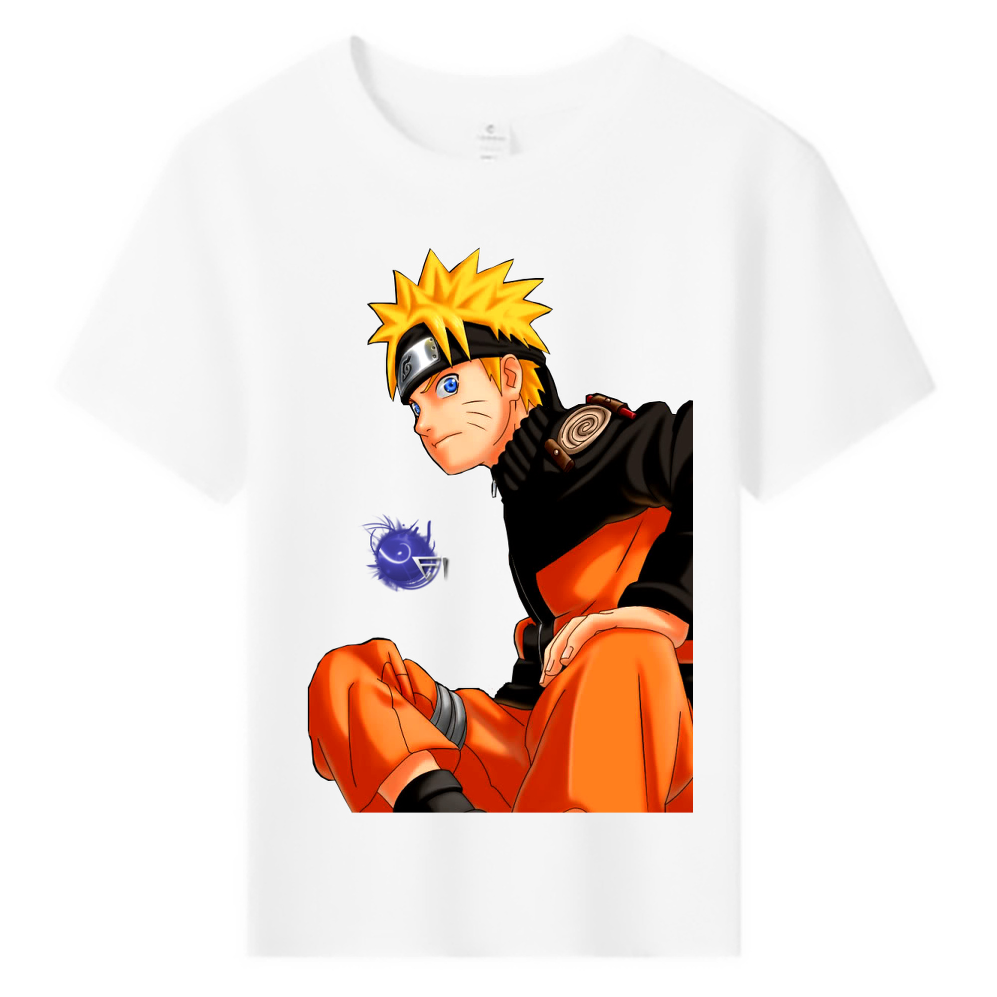 （画像用） NARUTO -ナルト- うずまき ナルト Uzumaki Naruto 綿100％キッズTシャツ（フロントプリント）