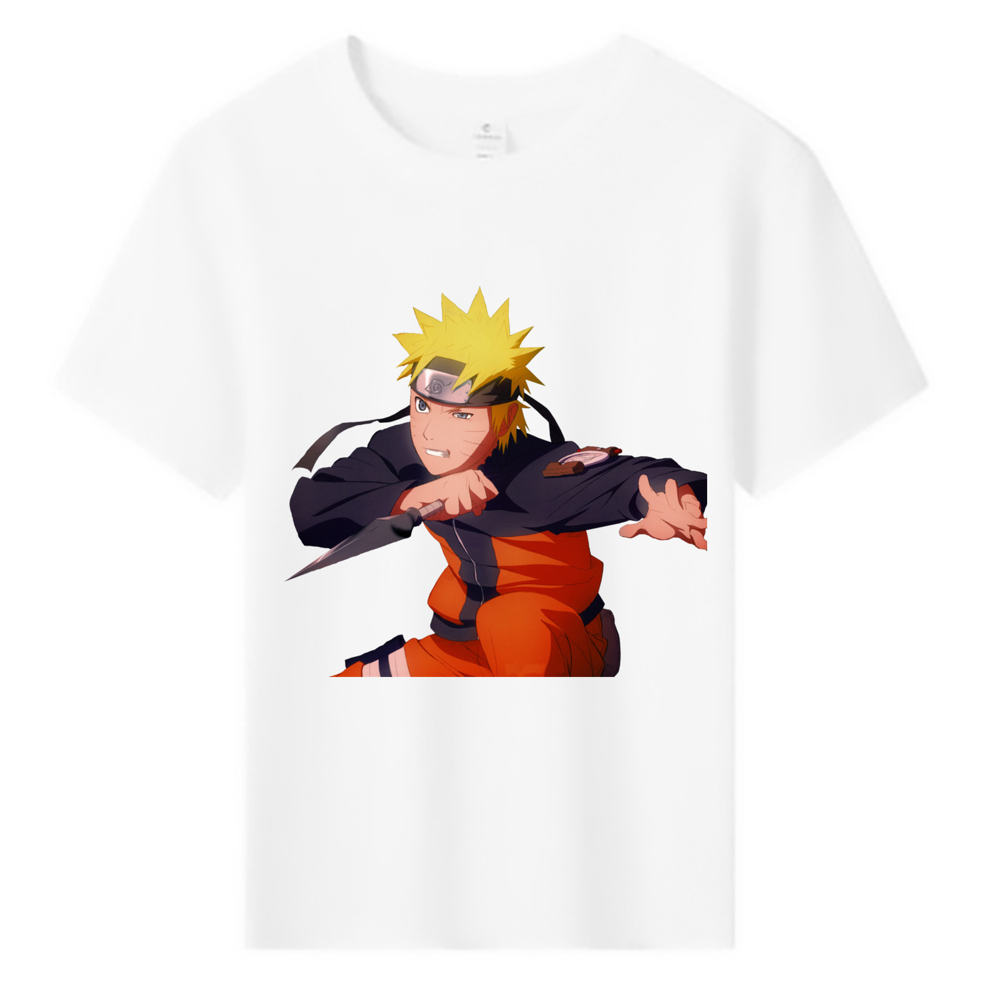 （画像用） NARUTO -ナルト- うずまき ナルト Uzumaki Naruto 綿100％キッズTシャツ（フロントプリント）