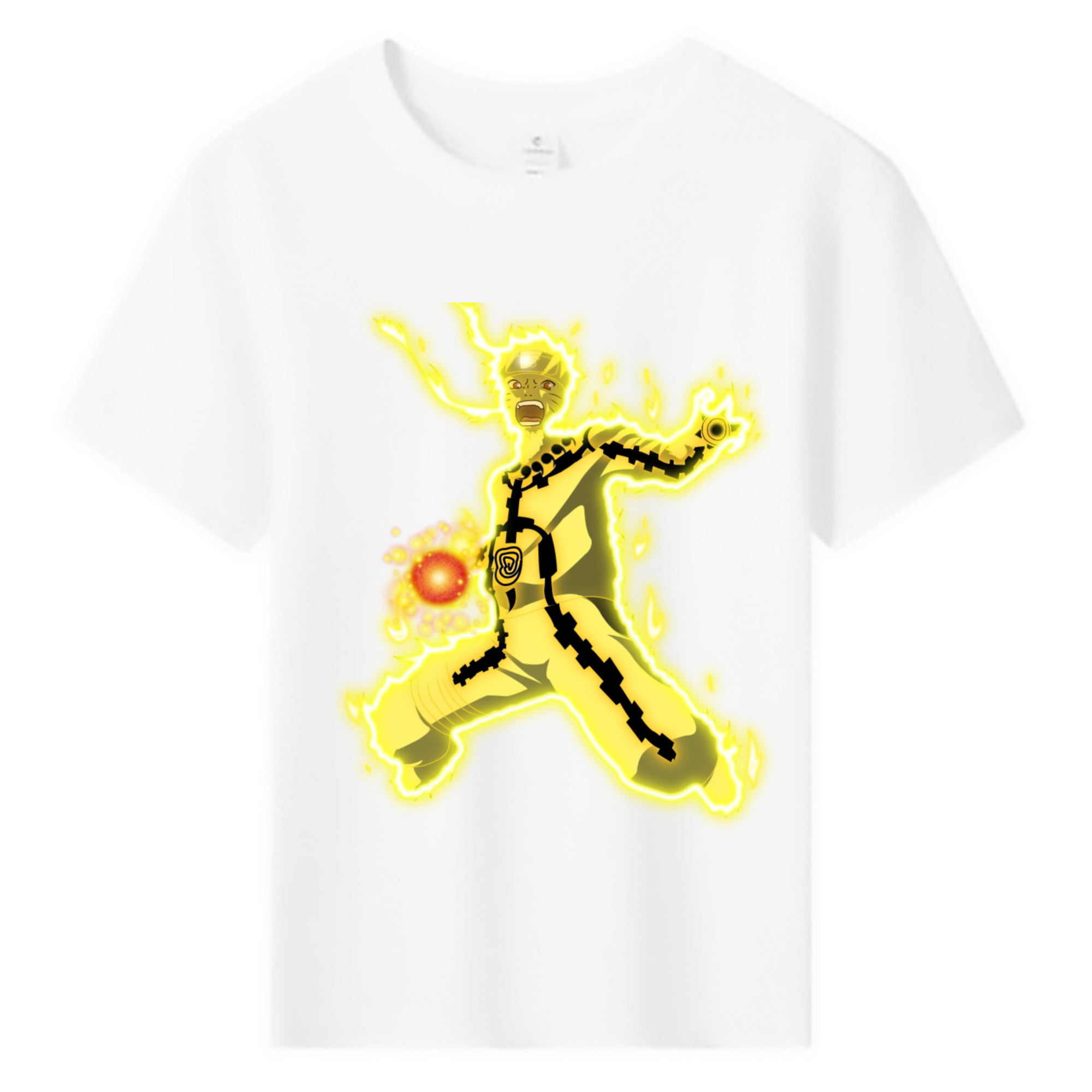（画像用） NARUTO -ナルト- うずまき ナルト Uzumaki Naruto 綿100％キッズTシャツ（フロントプリント）