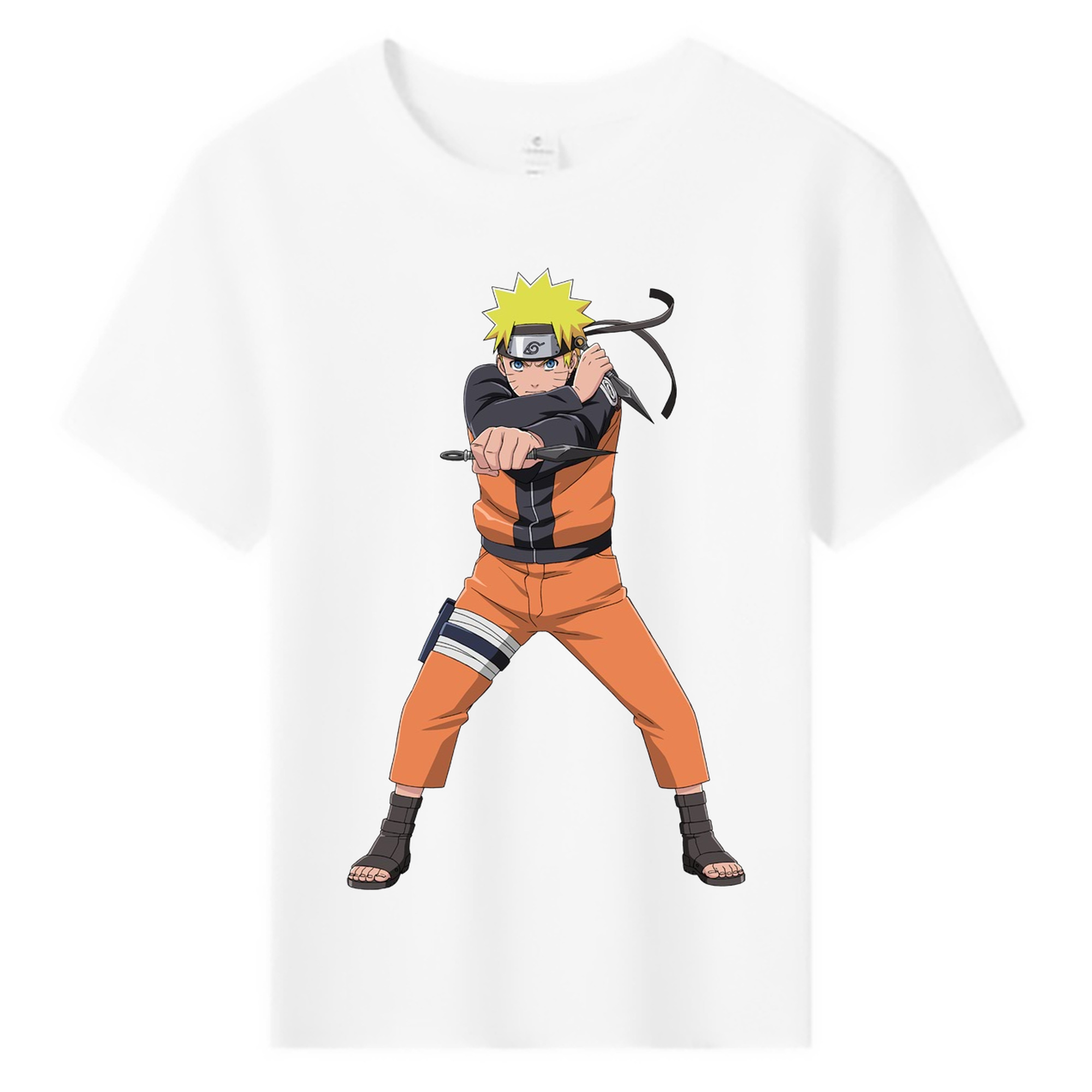 （画像用） NARUTO -ナルト- うずまき ナルト Uzumaki Naruto 綿100％キッズTシャツ（フロントプリント）