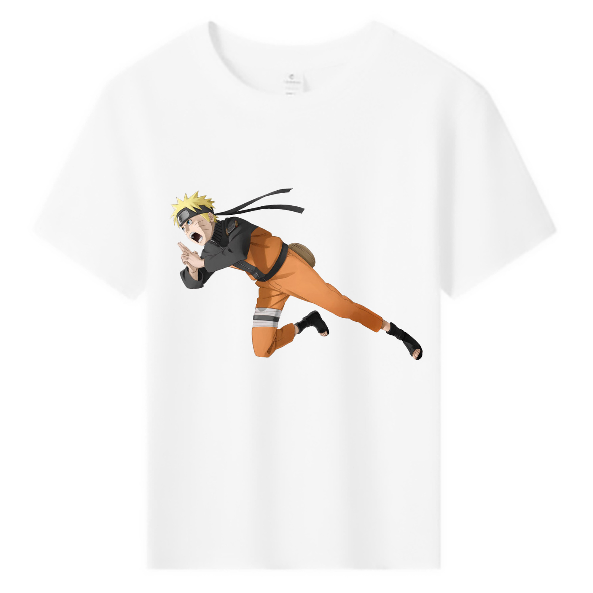 （画像用） NARUTO -ナルト- うずまき ナルト Uzumaki Naruto 綿100％キッズTシャツ（フロントプリント）