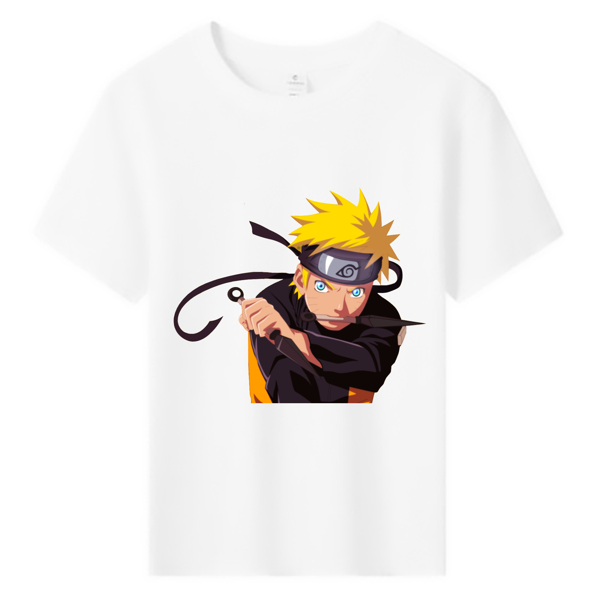 （画像用） NARUTO -ナルト- うずまき ナルト Uzumaki Naruto 綿100％キッズTシャツ（フロントプリント）