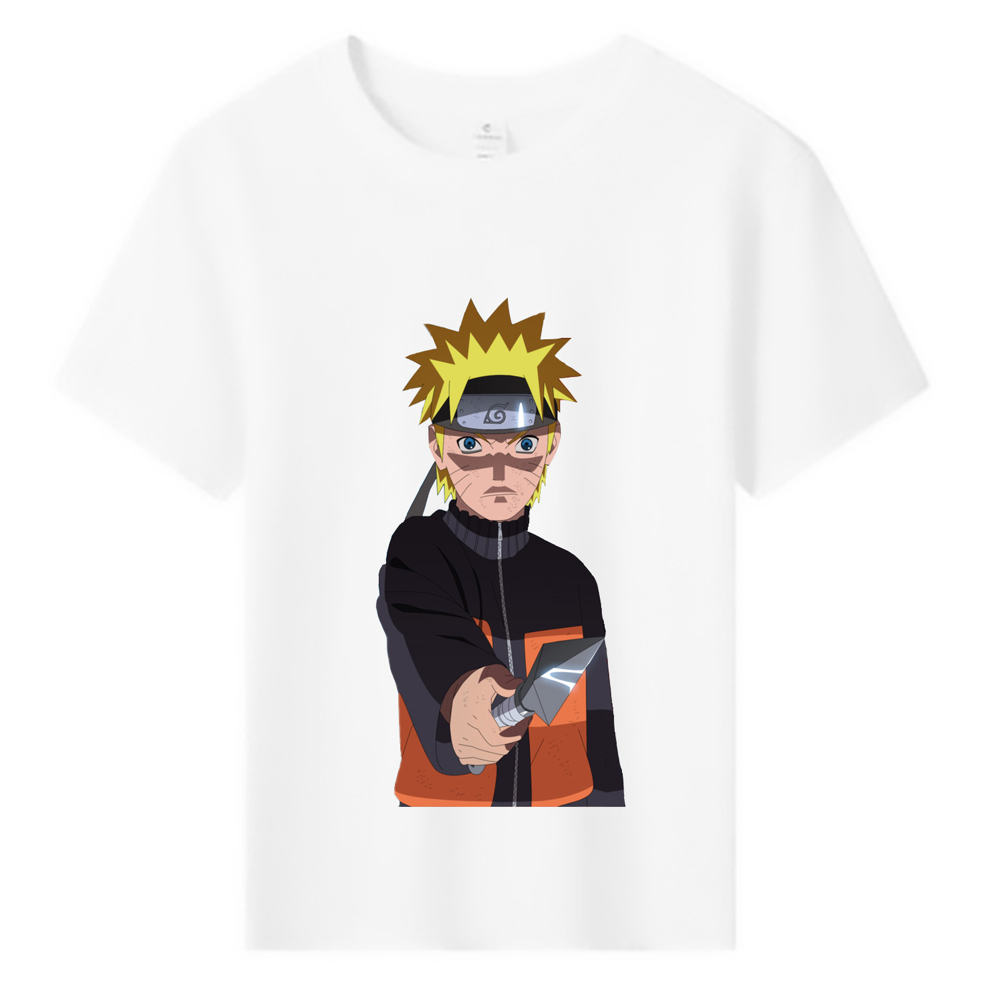 （画像用） NARUTO -ナルト- うずまき ナルト Uzumaki Naruto 綿100％キッズTシャツ（フロントプリント）