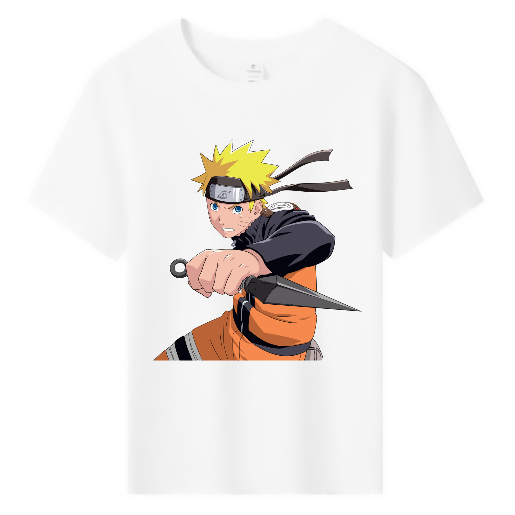 （画像用） NARUTO -ナルト- うずまき ナルト Uzumaki Naruto 綿100％キッズTシャツ（フロントプリント）