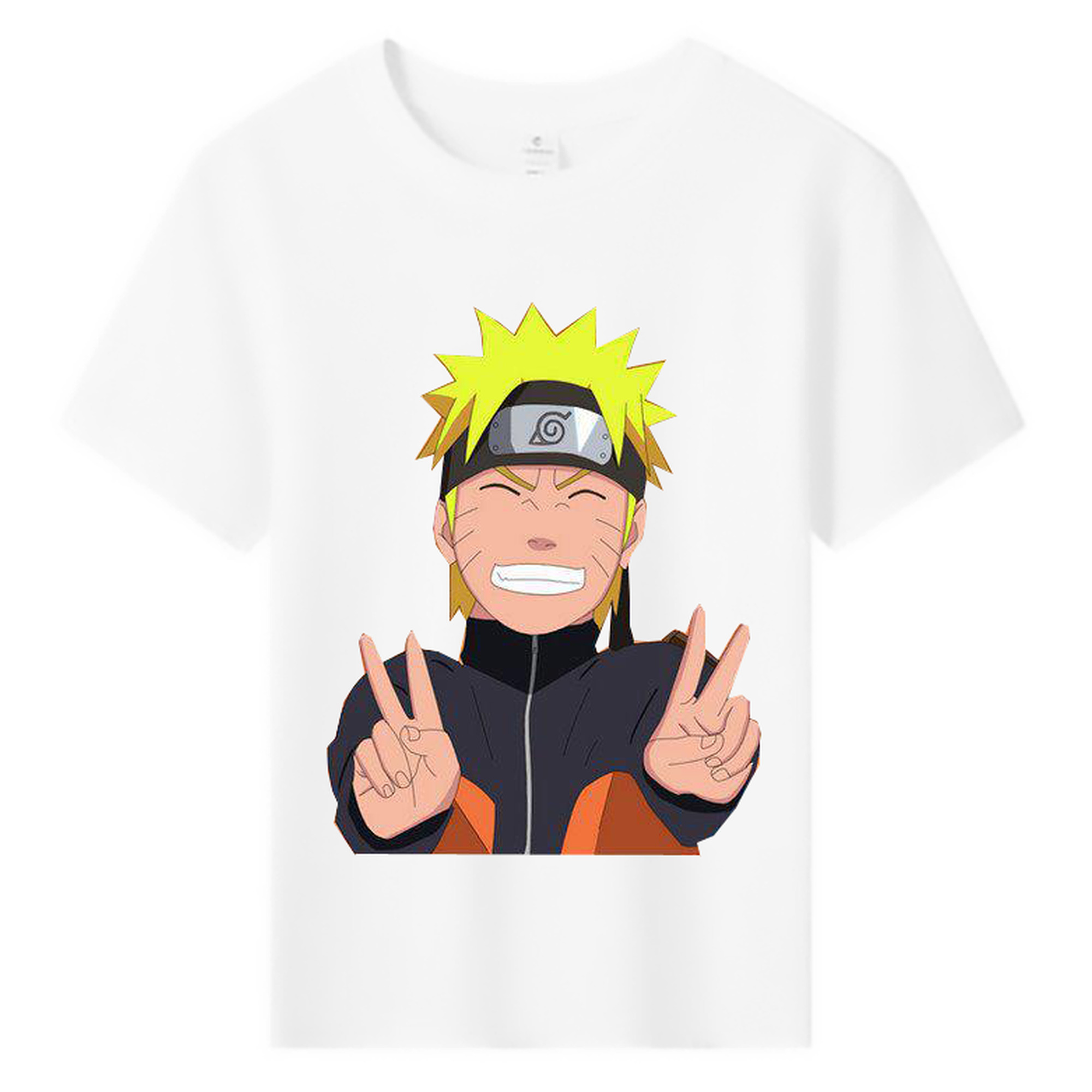 （画像用） NARUTO -ナルト- うずまき ナルト Uzumaki Naruto 綿100％キッズTシャツ（フロントプリント）