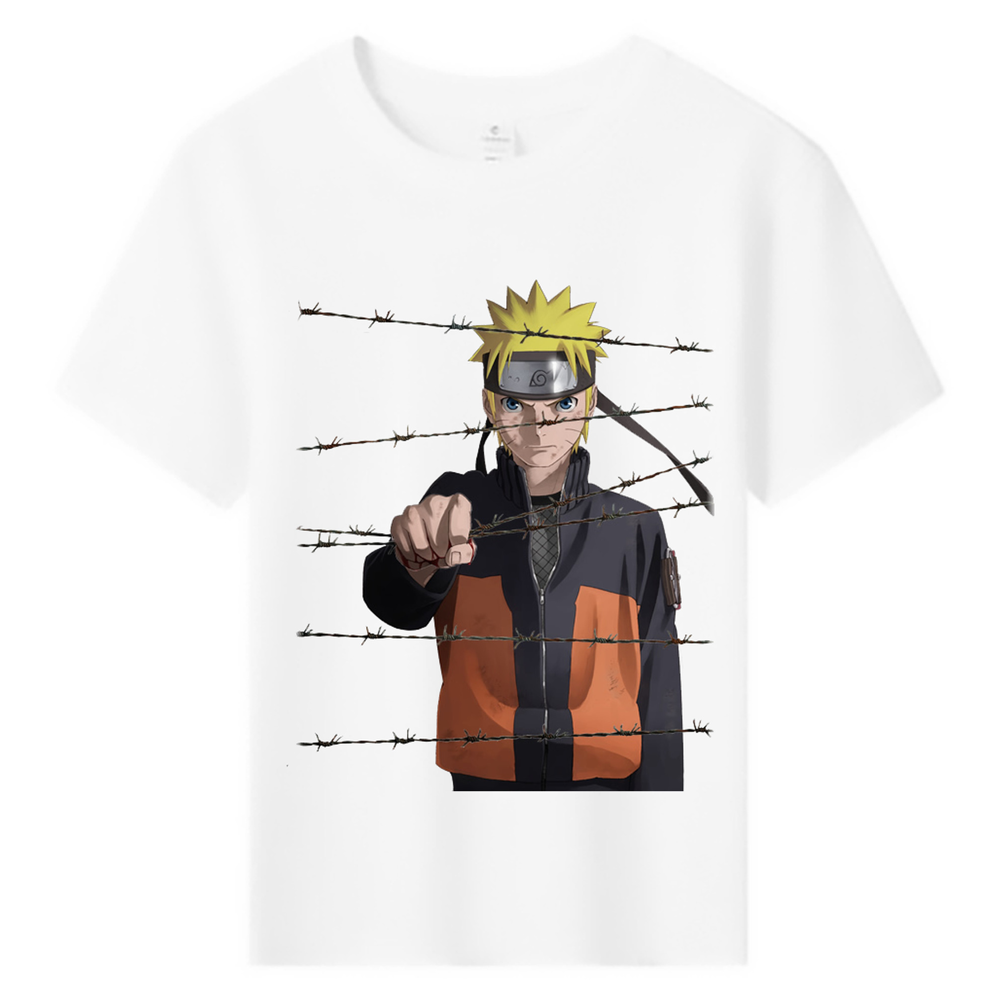 （画像用） NARUTO -ナルト- うずまき ナルト Uzumaki Naruto 綿100％キッズTシャツ（フロントプリント）