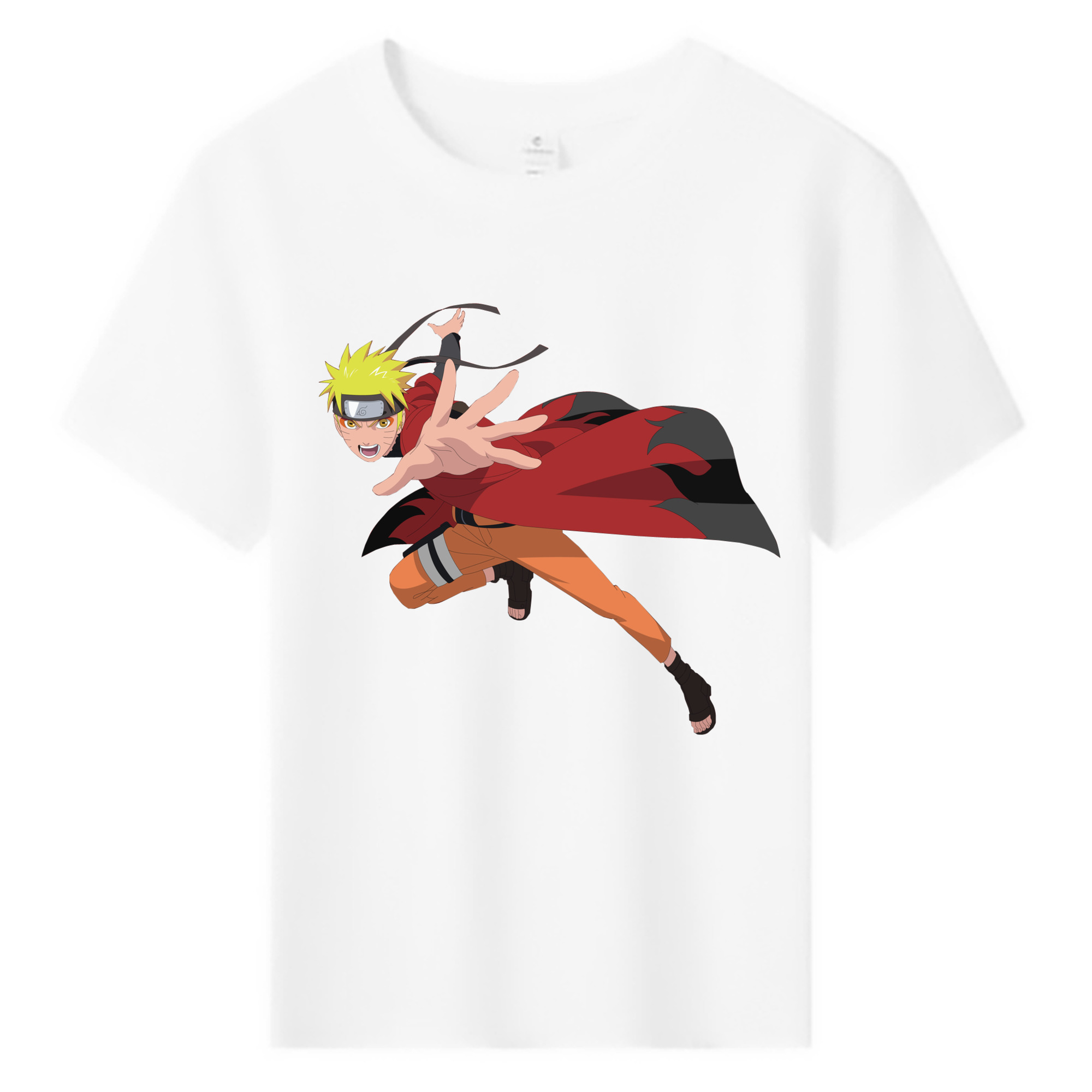 （画像用） NARUTO -ナルト- うずまき ナルト Uzumaki Naruto 綿100％キッズTシャツ（フロントプリント）
