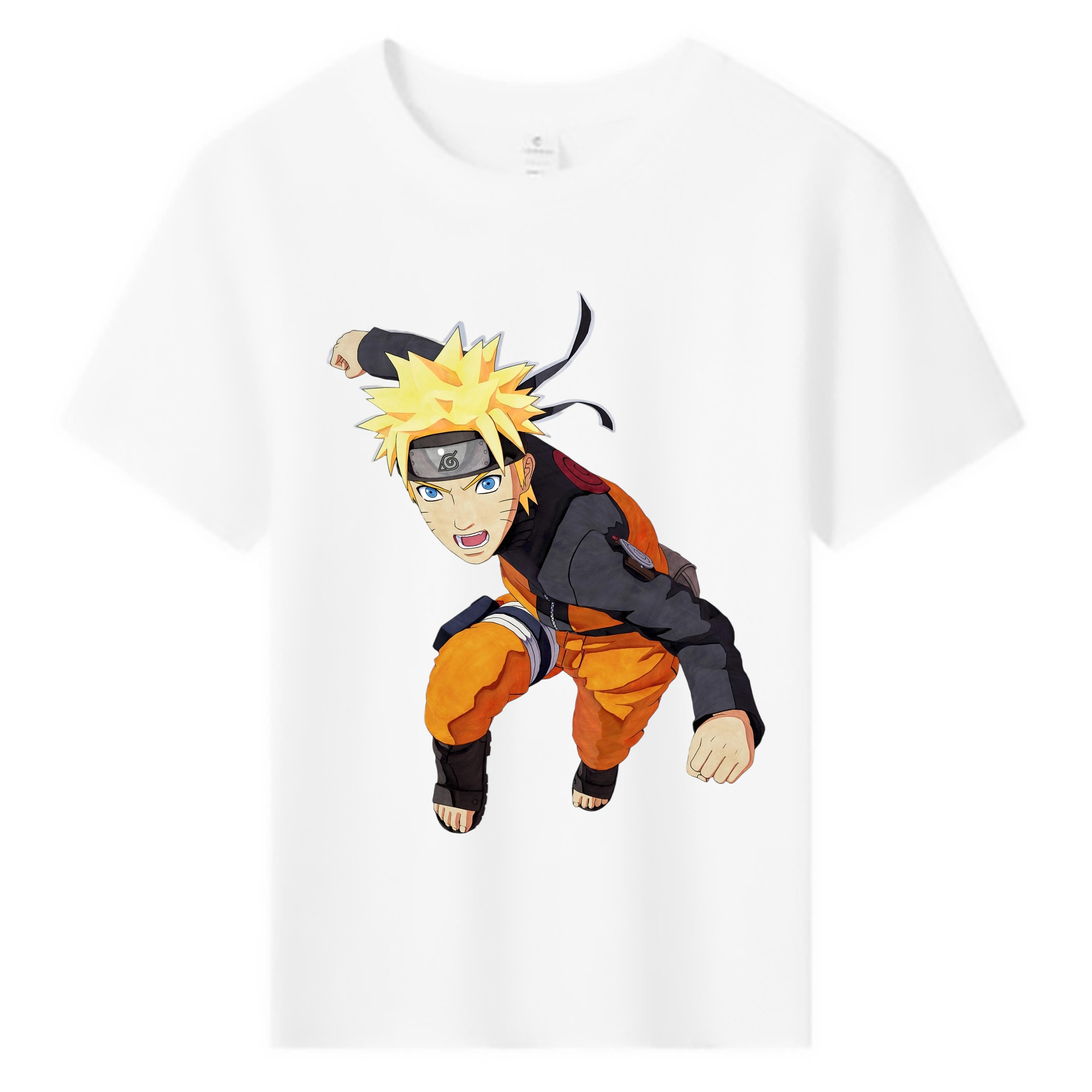 （画像用） NARUTO -ナルト- うずまき ナルト Uzumaki Naruto 綿100％キッズTシャツ（フロントプリント）
