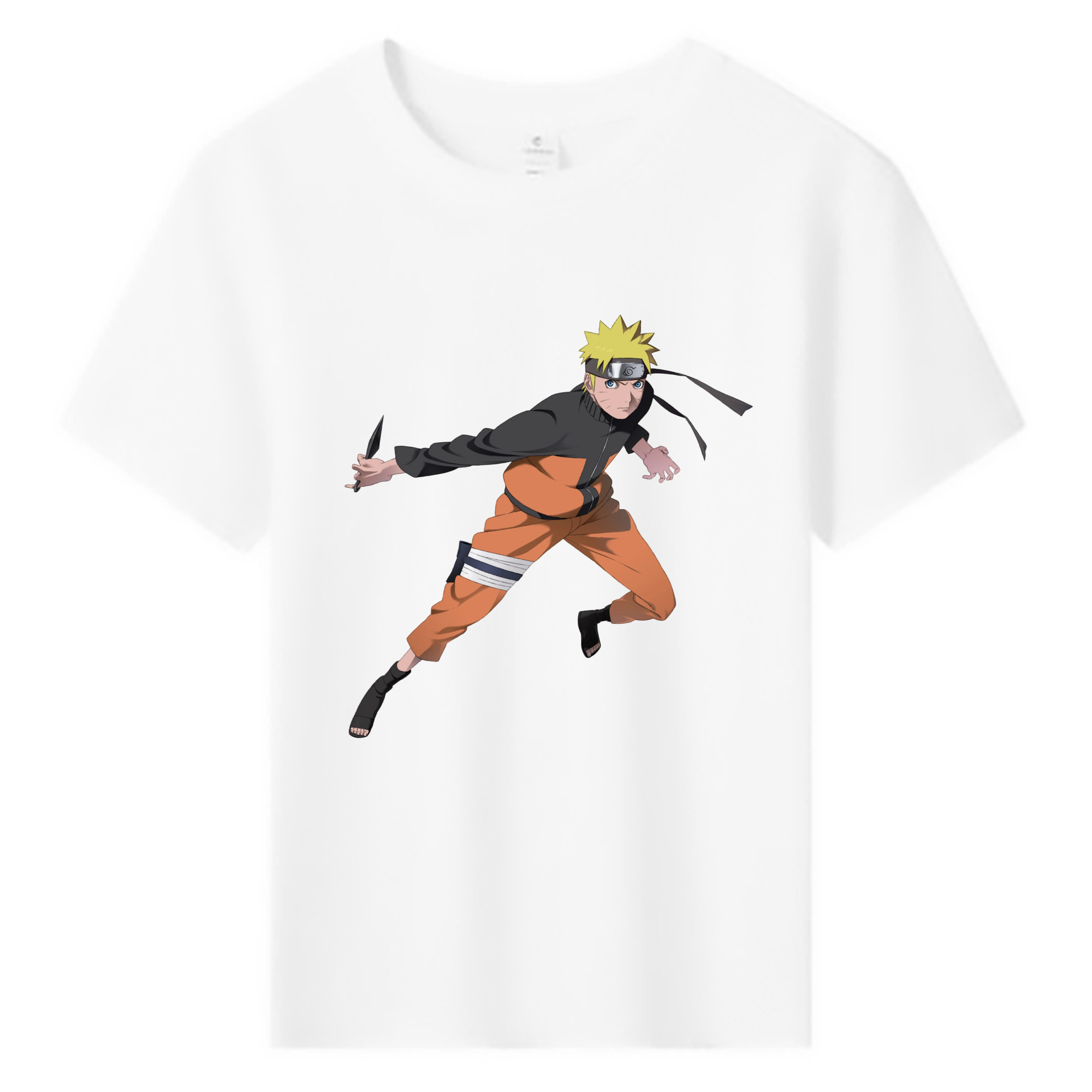 （画像用） NARUTO -ナルト- うずまき ナルト Uzumaki Naruto 綿100％キッズTシャツ（フロントプリント）