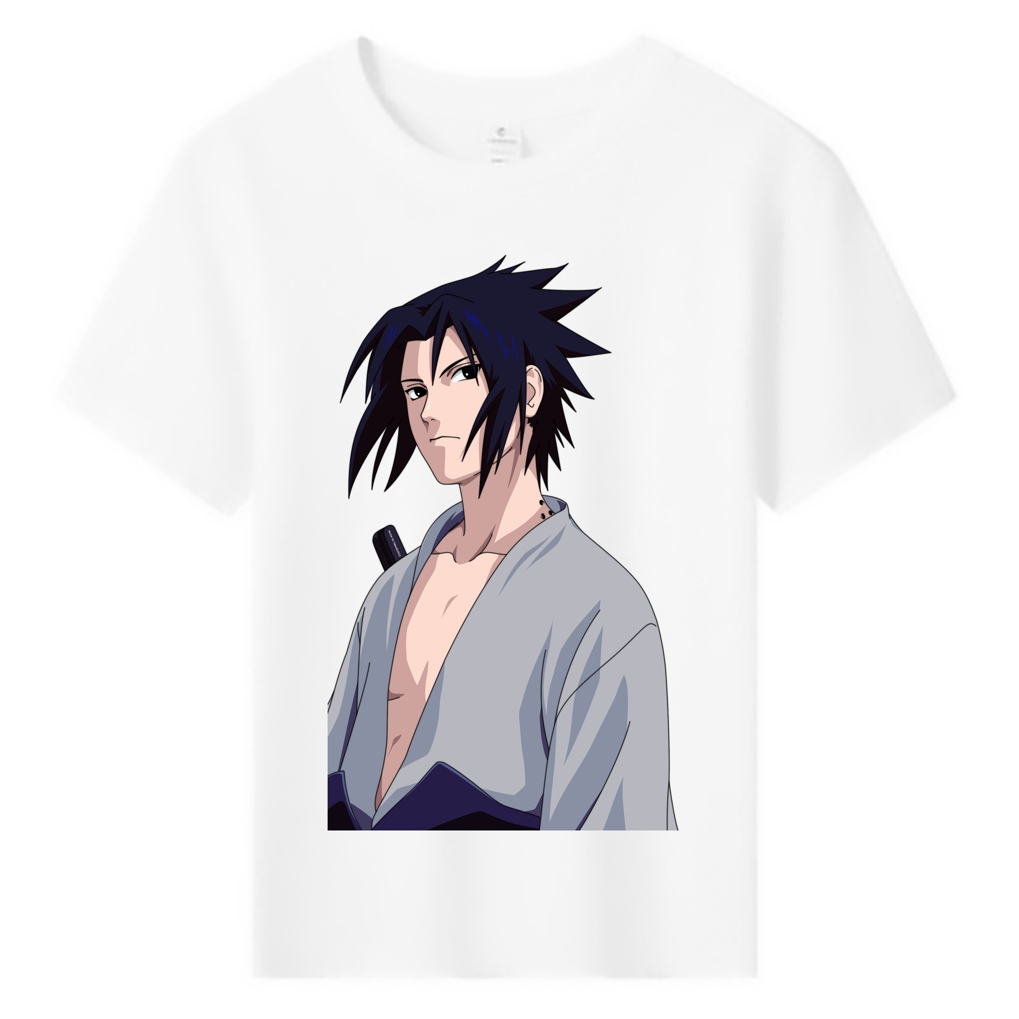 （画像用） NARUTO -ナルト- うちは サスケ Uchiha Sasuke 綿100％キッズTシャツ（フロントプリント）