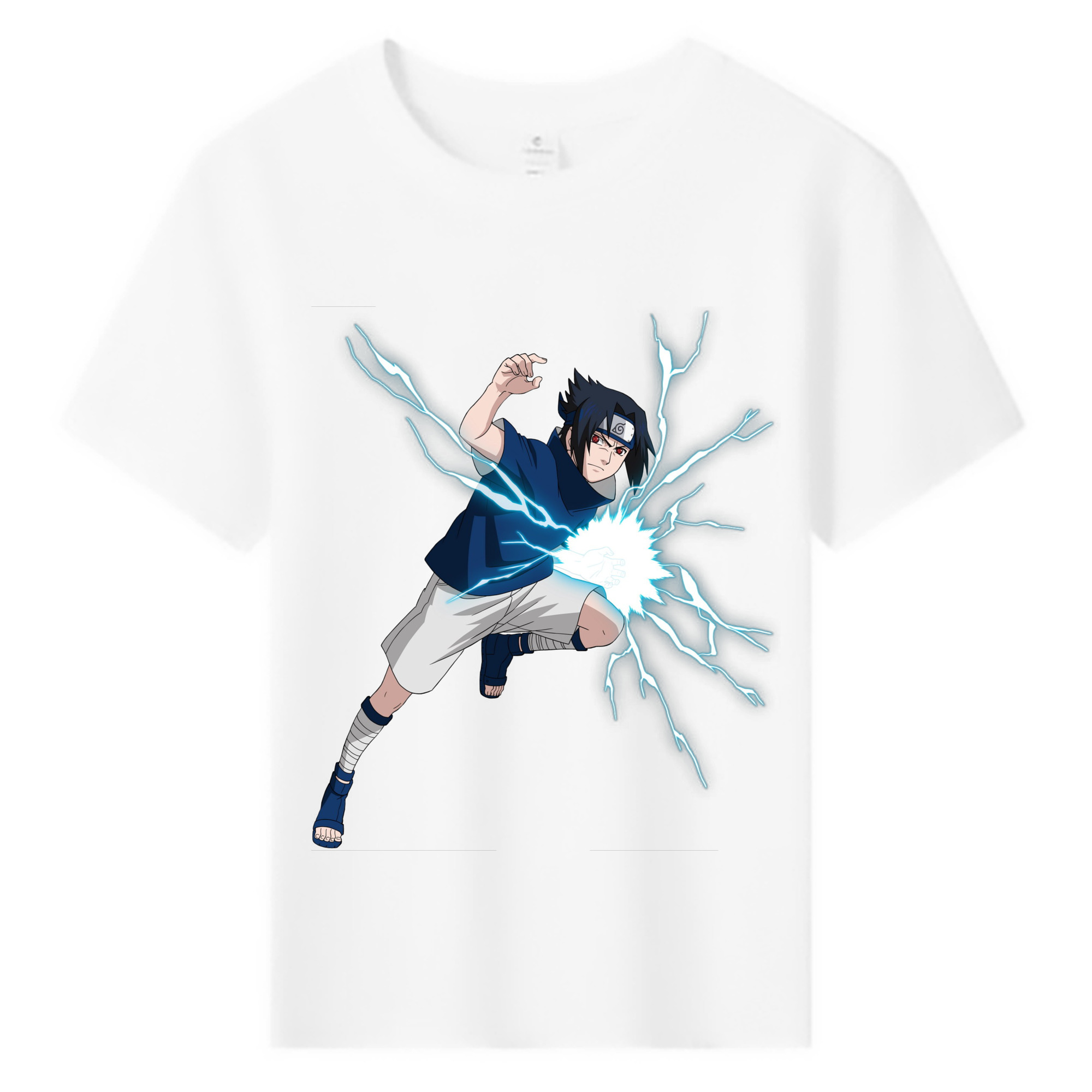 （画像用） NARUTO -ナルト- うちは サスケ Uchiha Sasuke 綿100％キッズTシャツ（フロントプリント）