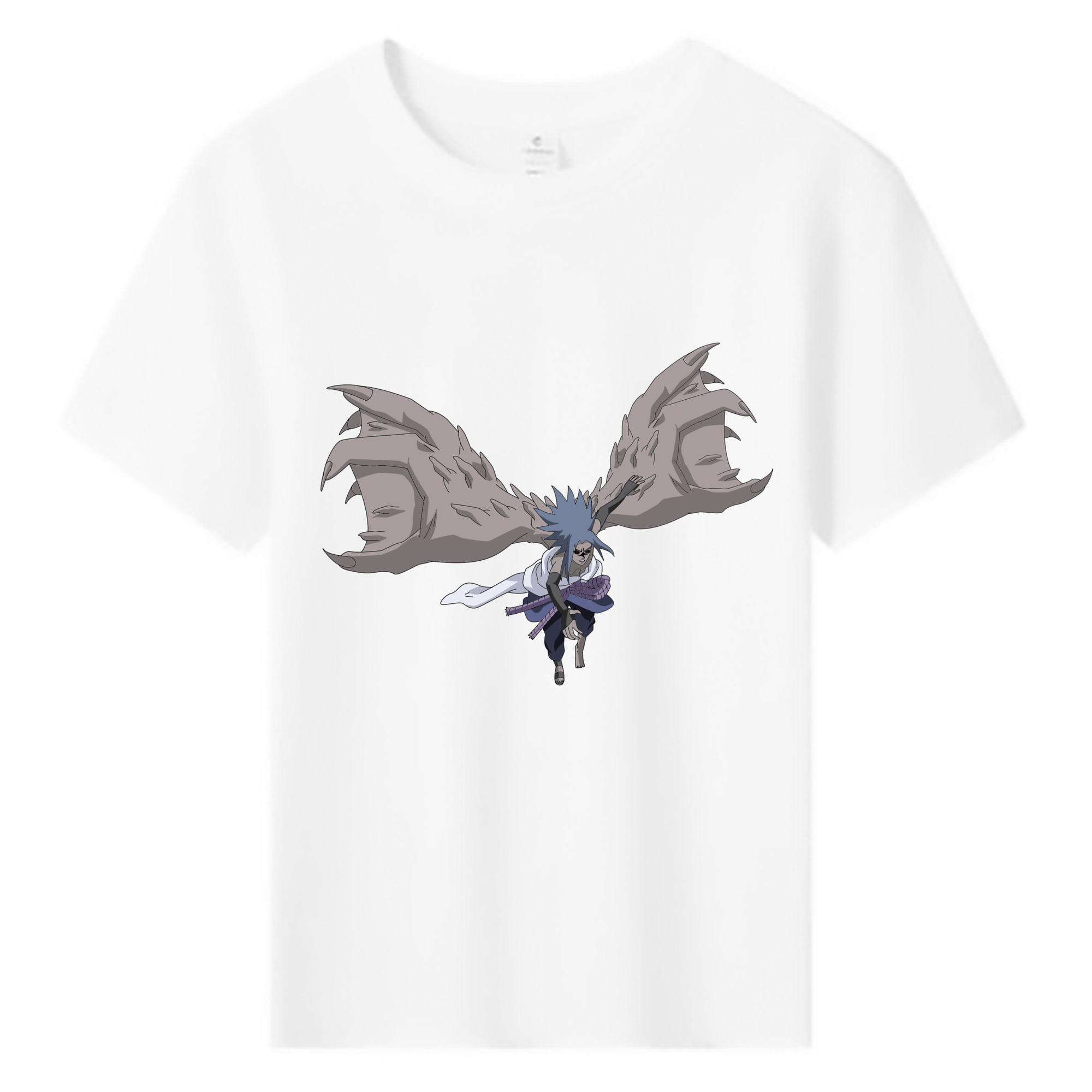 （画像用） NARUTO -ナルト- うちは サスケ Uchiha Sasuke 綿100％キッズTシャツ（フロントプリント）