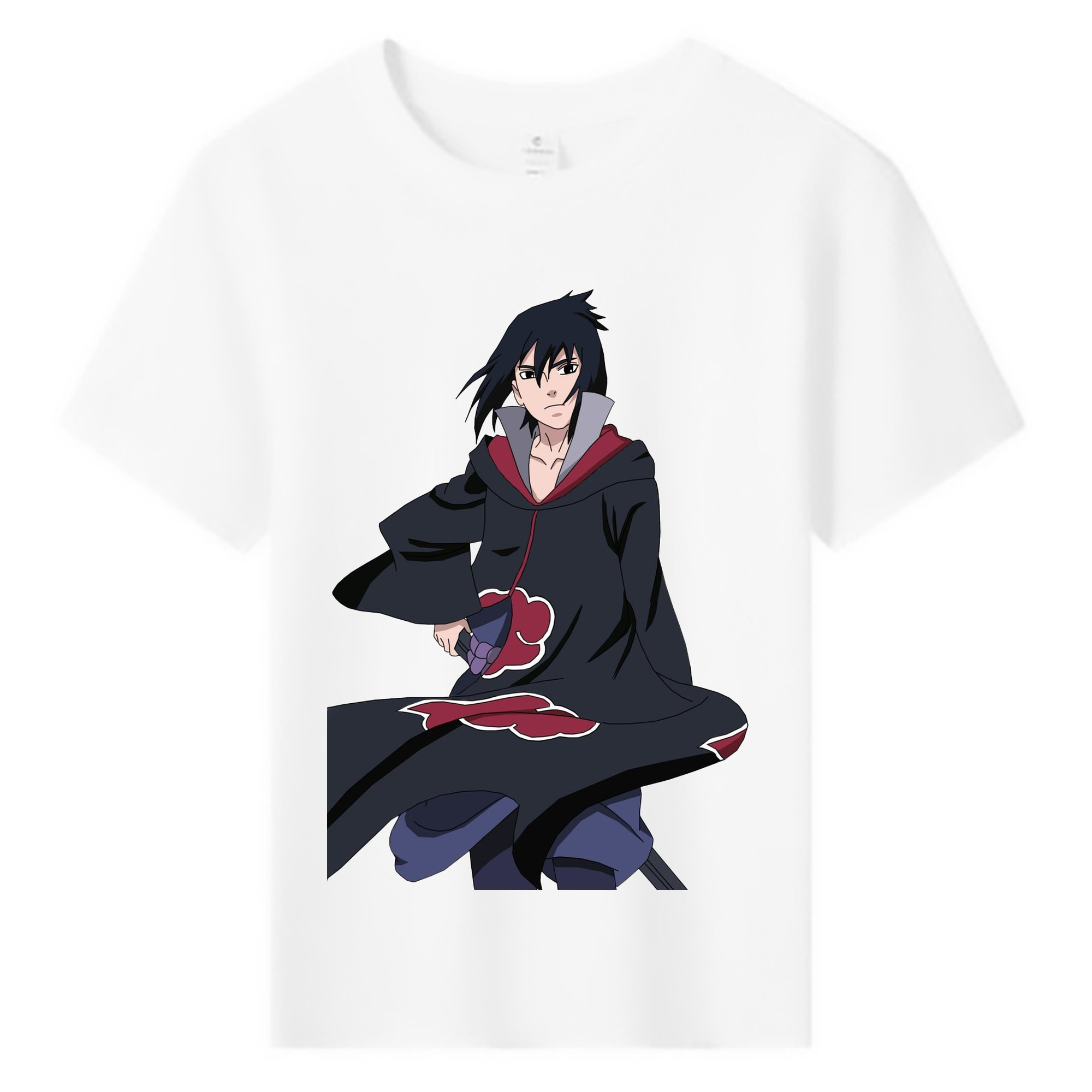 （画像用） NARUTO -ナルト- うちは サスケ Uchiha Sasuke 綿100％キッズTシャツ（フロントプリント）