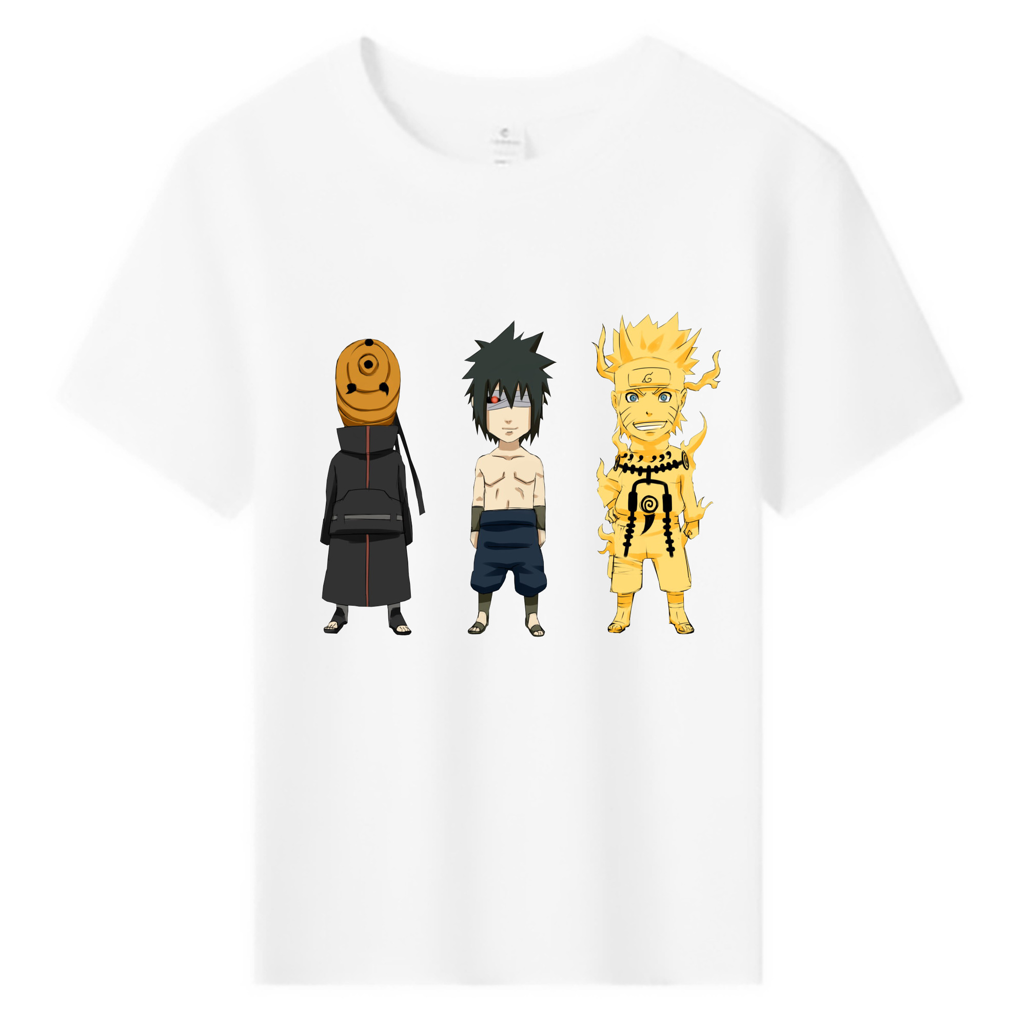 （画像用） NARUTO -ナルト- うちは サスケ Uchiha Sasuke 綿100％キッズTシャツ（フロントプリント）