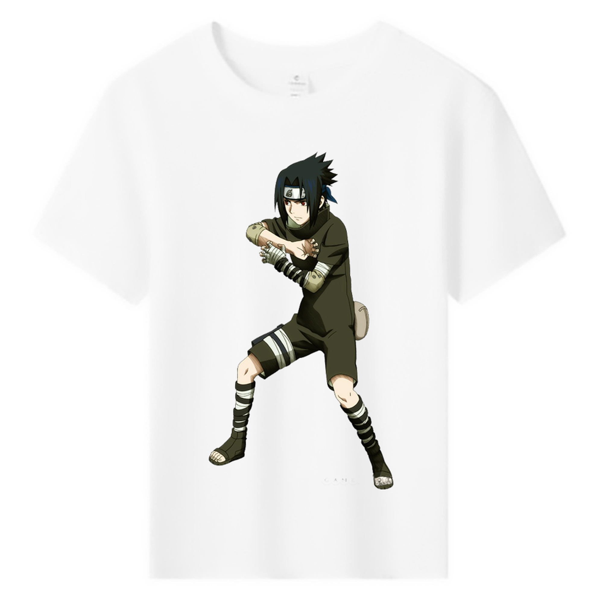 （画像用） NARUTO -ナルト- うちは サスケ Uchiha Sasuke 綿100％キッズTシャツ（フロントプリント）