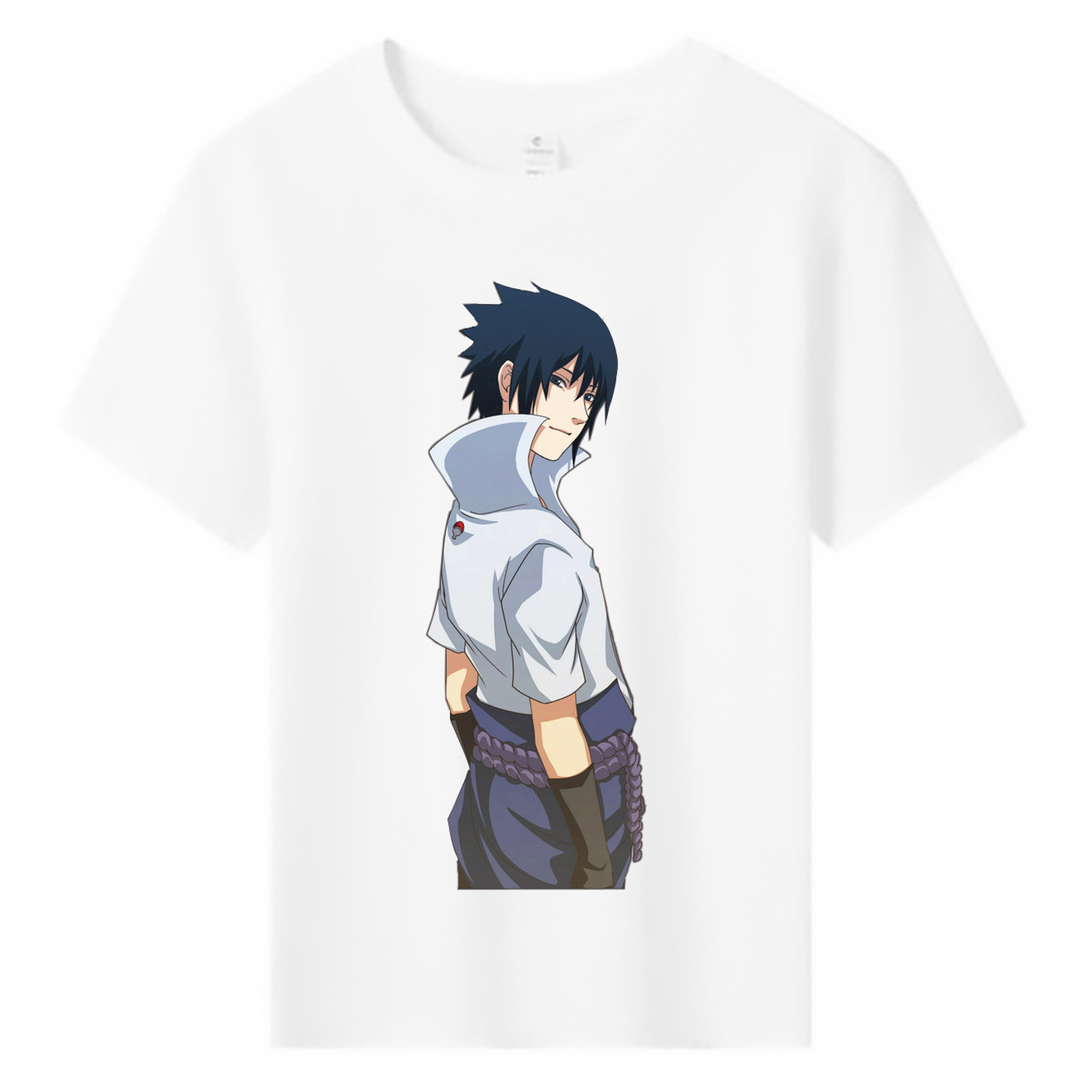 （画像用） NARUTO -ナルト- うちは サスケ Uchiha Sasuke 綿100％キッズTシャツ（フロントプリント）
