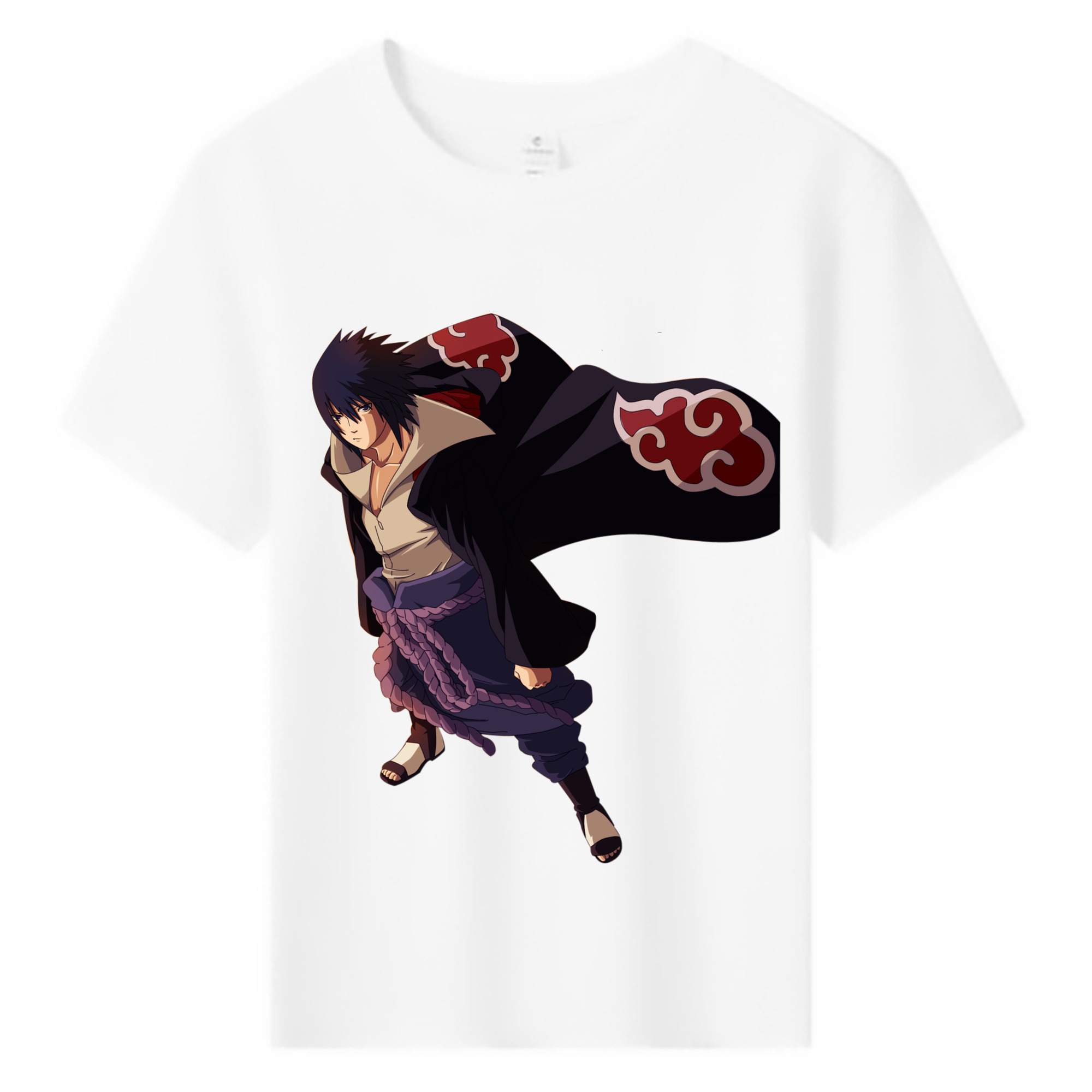 （画像用） NARUTO -ナルト- うちは サスケ Uchiha Sasuke 綿100％キッズTシャツ（フロントプリント）