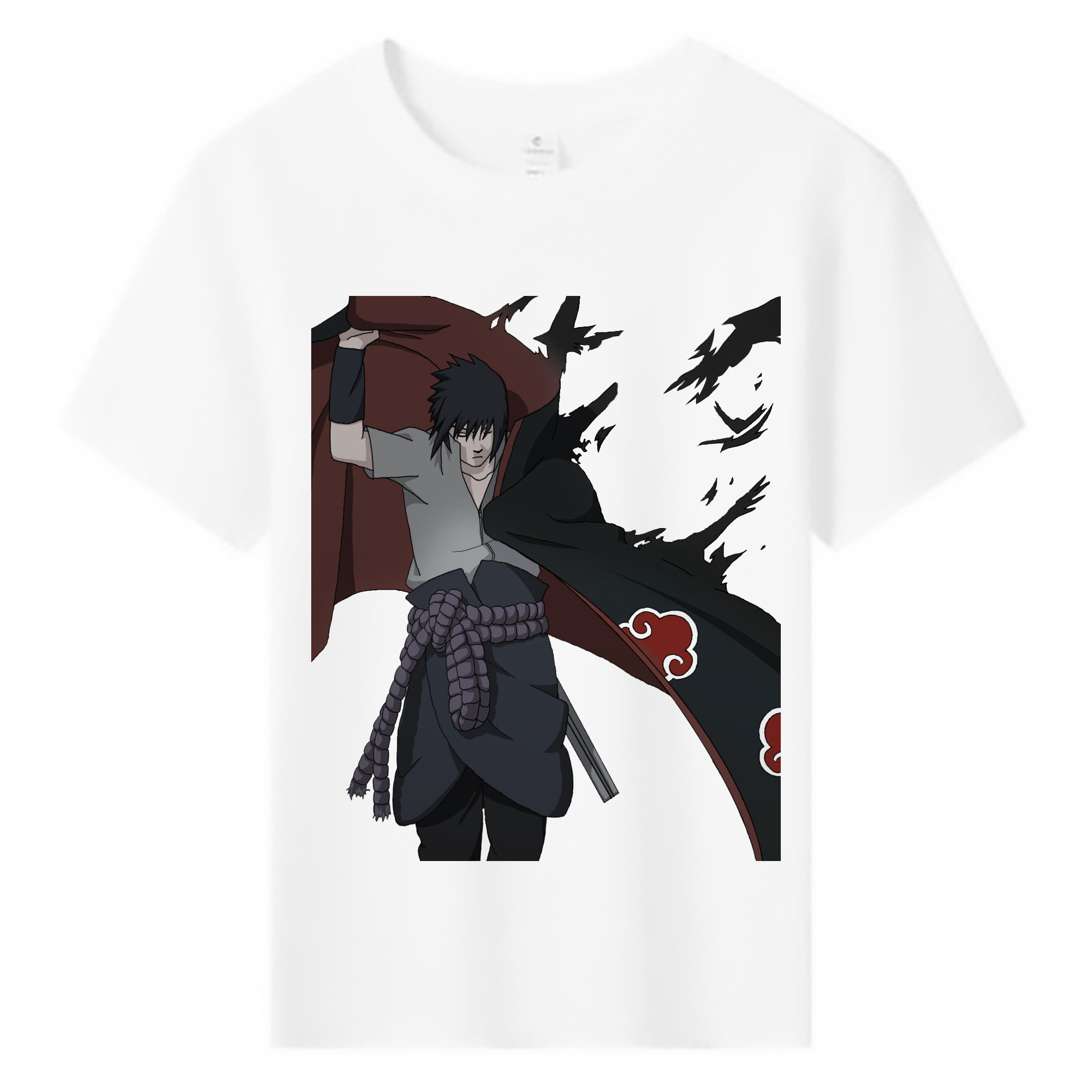 （画像用） NARUTO -ナルト- うちは サスケ Uchiha Sasuke 綿100％キッズTシャツ（フロントプリント）