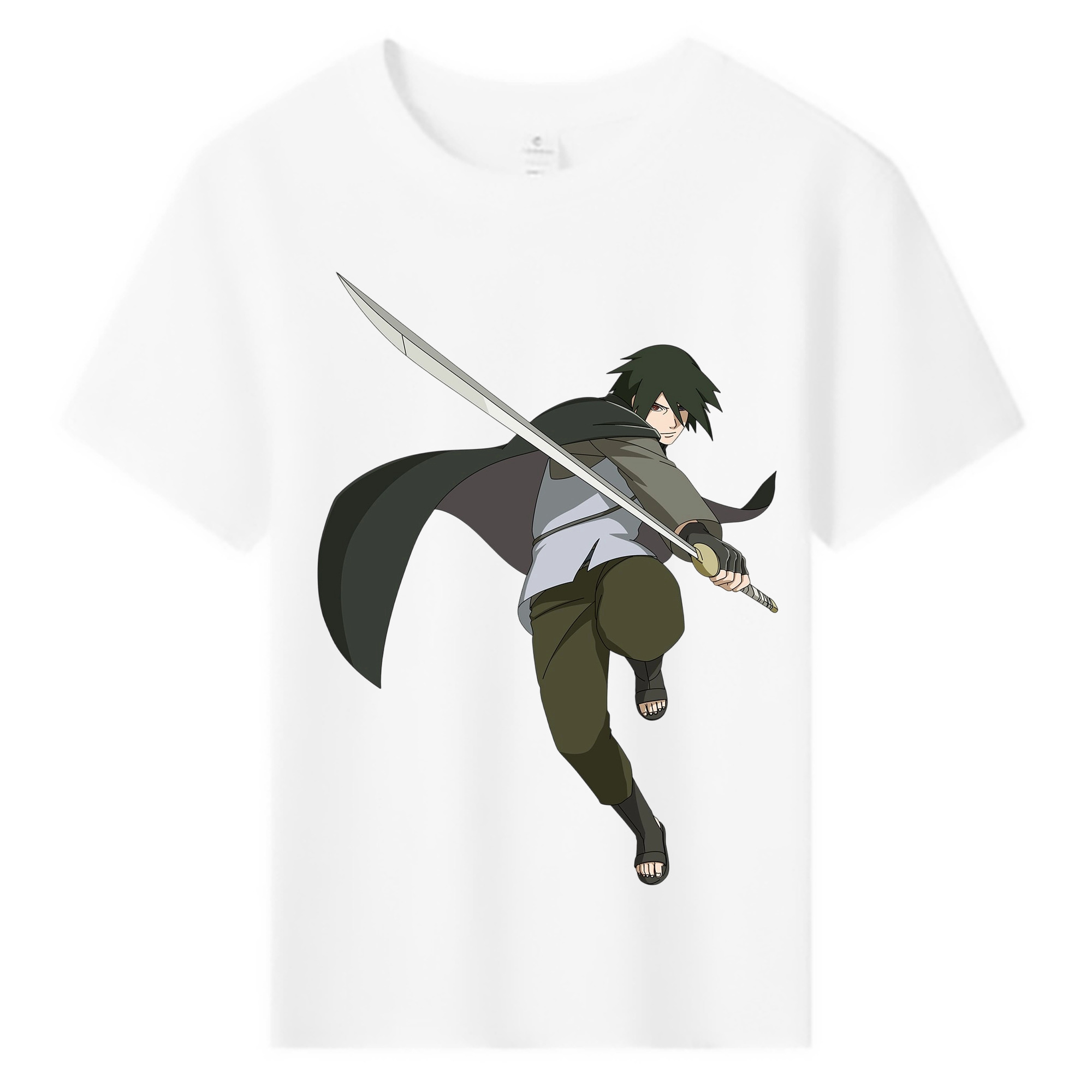 （画像用） NARUTO -ナルト- うちは サスケ Uchiha Sasuke 綿100％キッズTシャツ（フロントプリント）