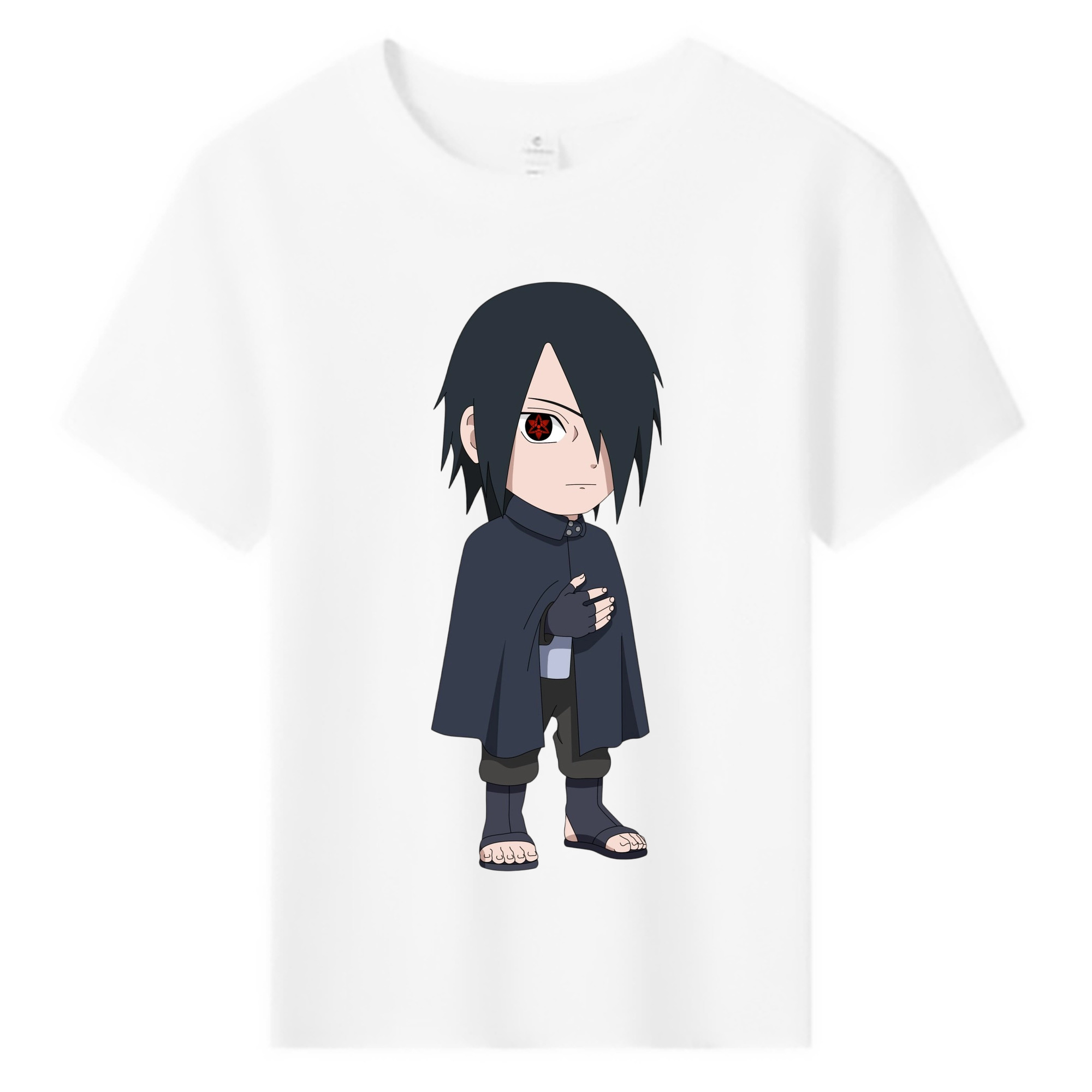 （画像用） NARUTO -ナルト- うちは サスケ Uchiha Sasuke 綿100％キッズTシャツ（フロントプリント）