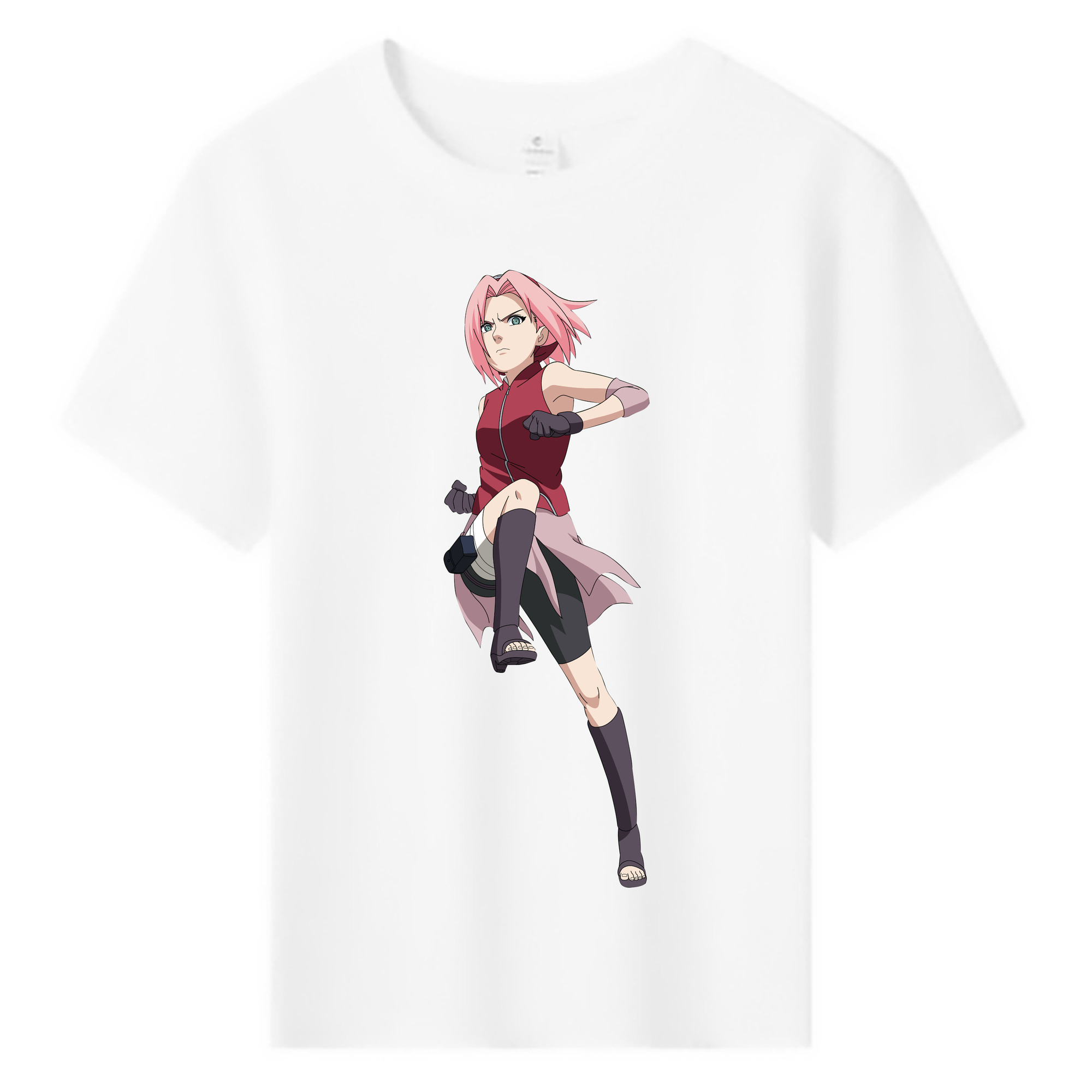 （画像用） NARUTO -ナルト- 春野サクラ Haruno Sakura 綿100％キッズTシャツ（フロントプリント）