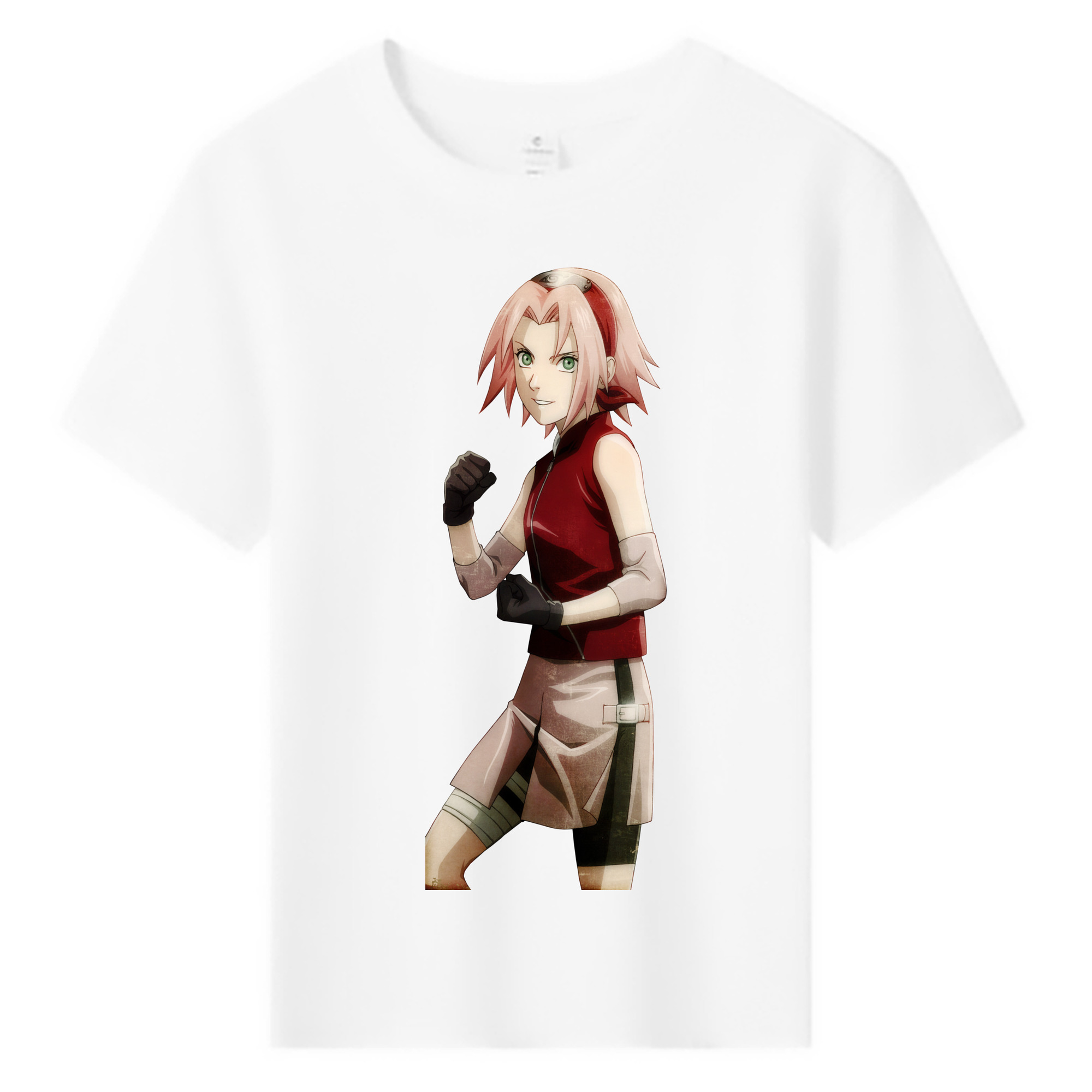 （画像用） NARUTO -ナルト- 春野サクラ Haruno Sakura 綿100％キッズTシャツ（フロントプリント）