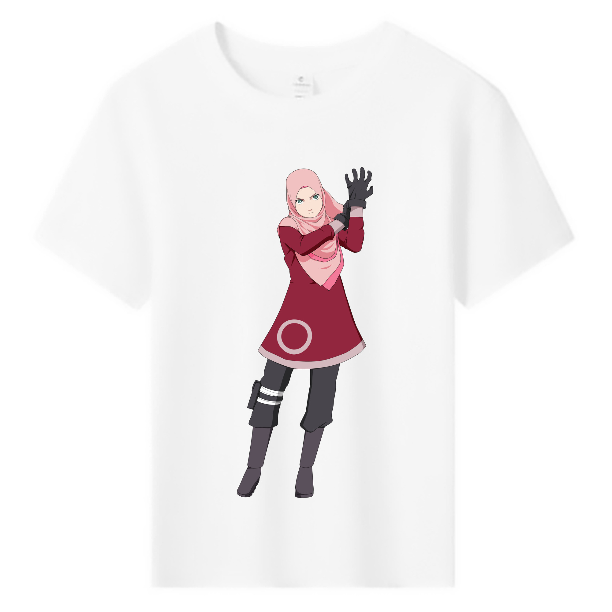 （画像用） NARUTO -ナルト- 春野サクラ Haruno Sakura 綿100％キッズTシャツ（フロントプリント）