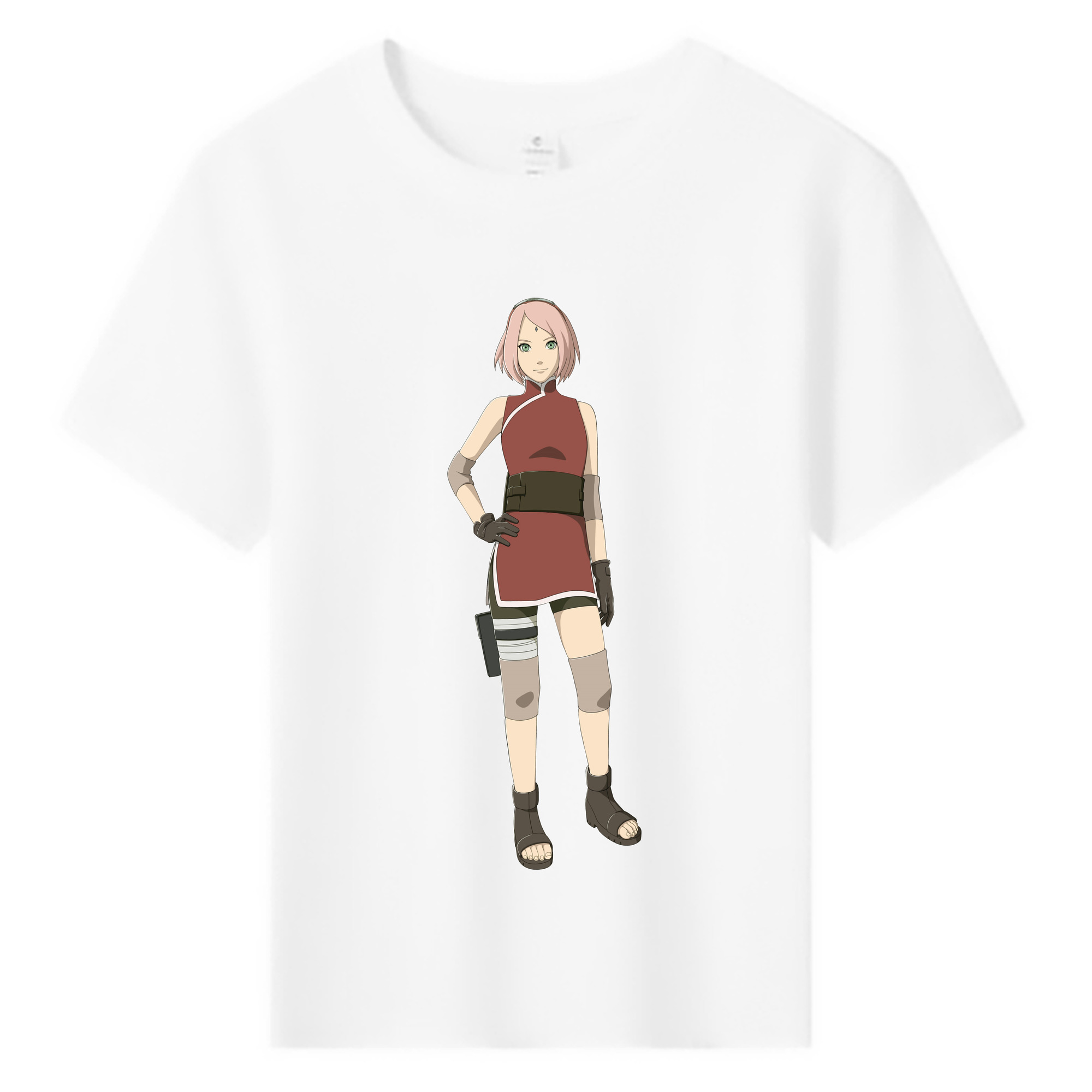 （画像用） NARUTO -ナルト- 春野サクラ Haruno Sakura 綿100％キッズTシャツ（フロントプリント）