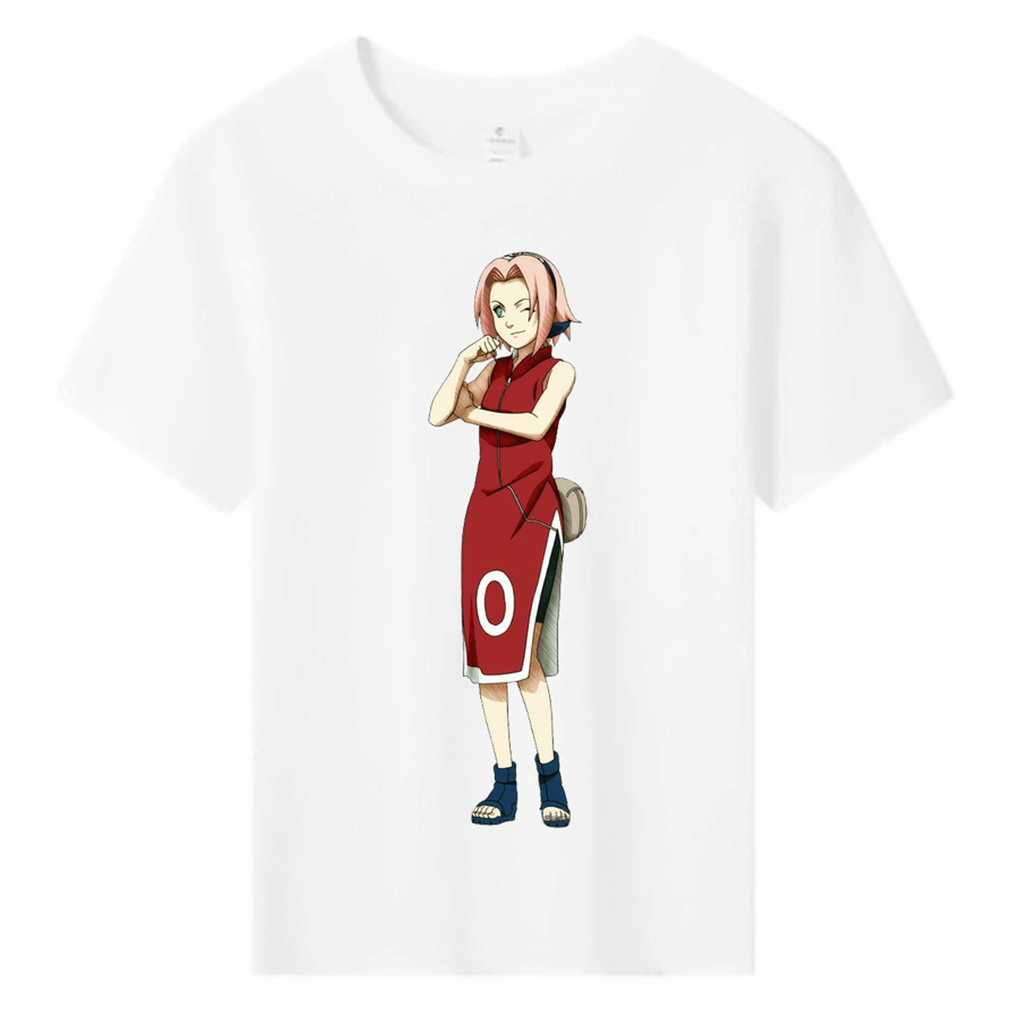 （画像用） NARUTO -ナルト- 春野サクラ Haruno Sakura 綿100％キッズTシャツ（フロントプリント）