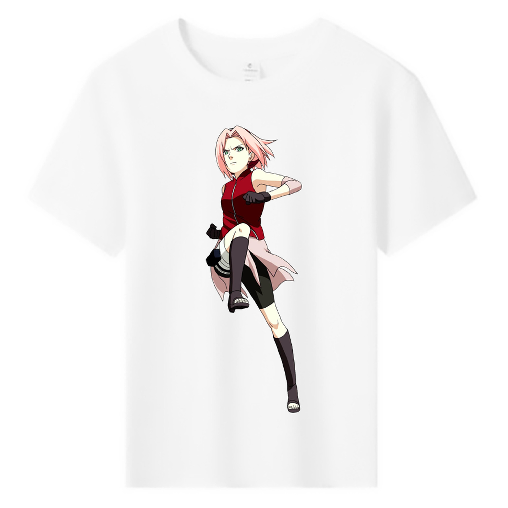 （画像用） NARUTO -ナルト- 春野サクラ Haruno Sakura 綿100％キッズTシャツ（フロントプリント）
