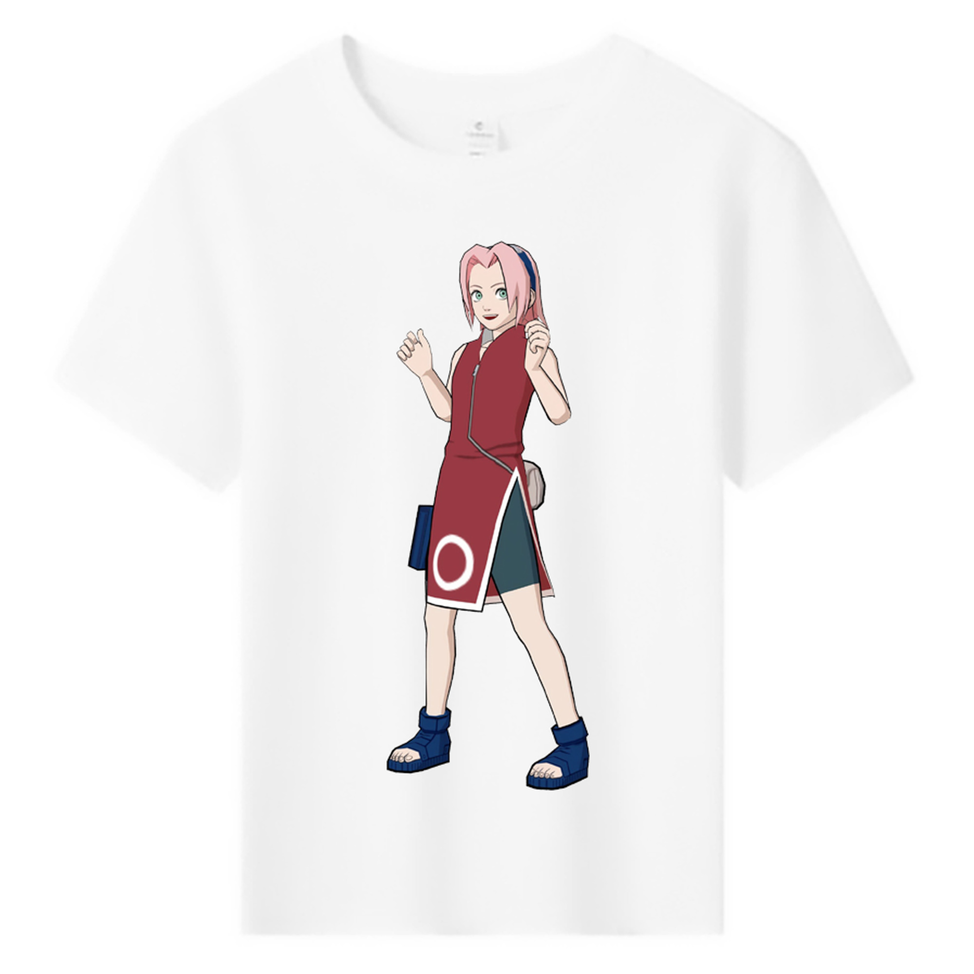 （画像用） NARUTO -ナルト- 春野サクラ Haruno Sakura 綿100％キッズTシャツ（フロントプリント）