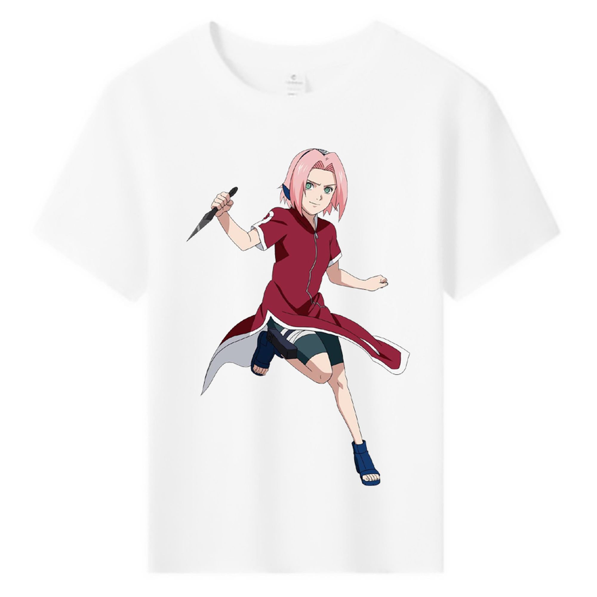 （画像用） NARUTO -ナルト- 春野サクラ Haruno Sakura 綿100％キッズTシャツ（フロントプリント）