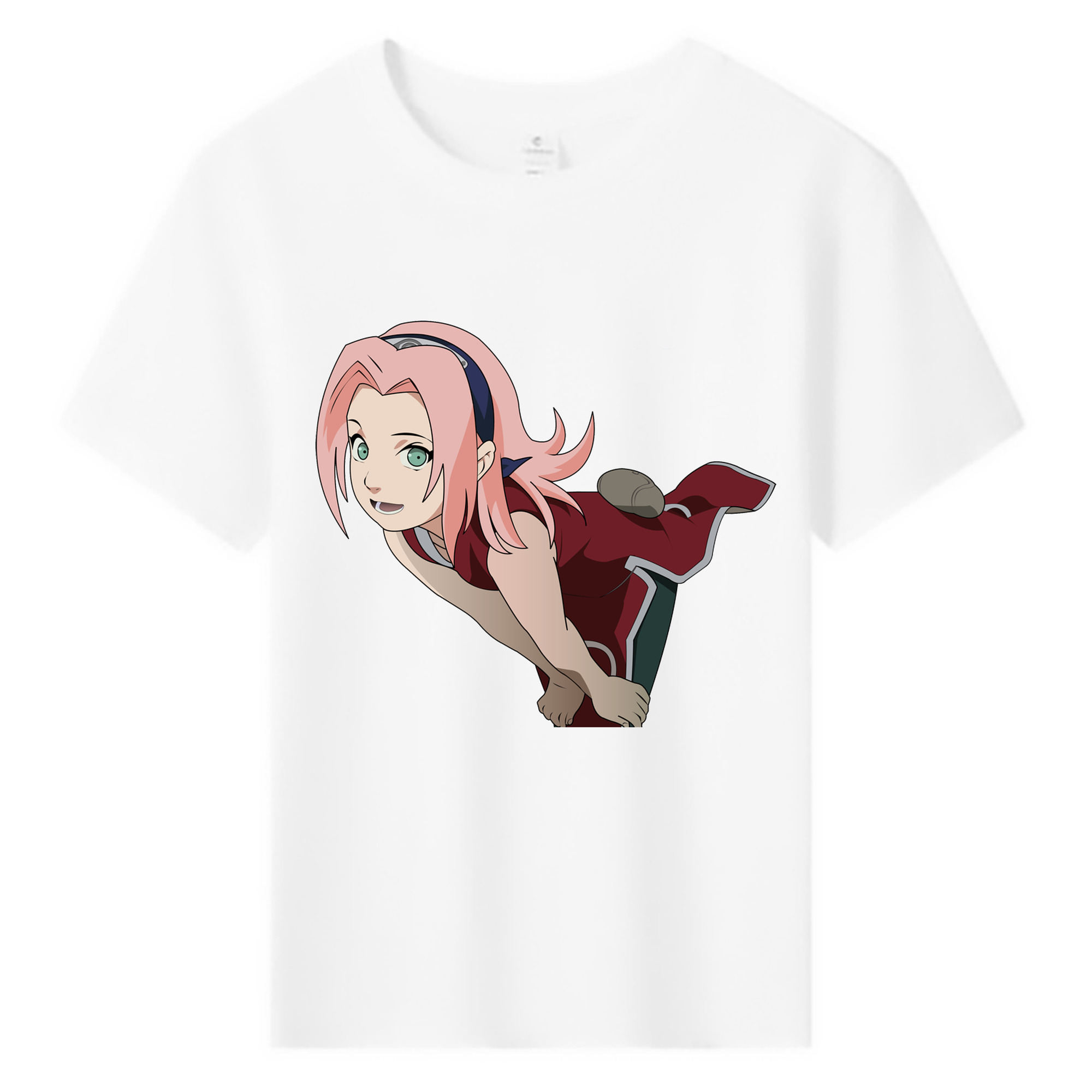 （画像用） NARUTO -ナルト- 春野サクラ Haruno Sakura 綿100％キッズTシャツ（フロントプリント）