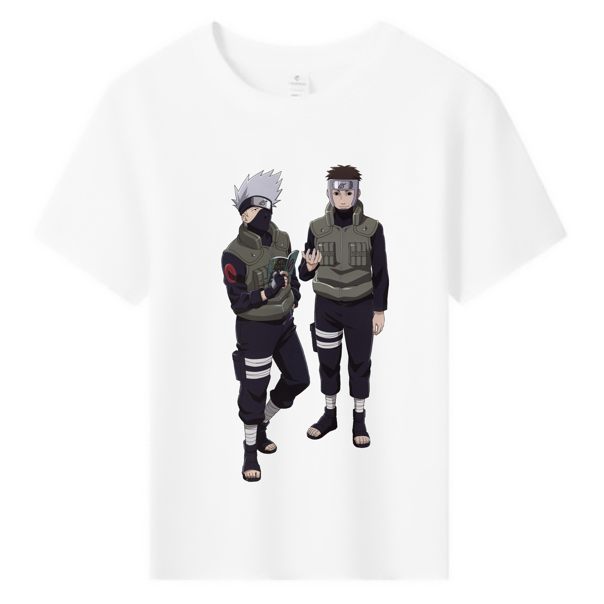 （画像用） NARUTO -ナルト- はたけ カカシ Hatake Kakashi 綿100％キッズTシャツ（フロントプリント）