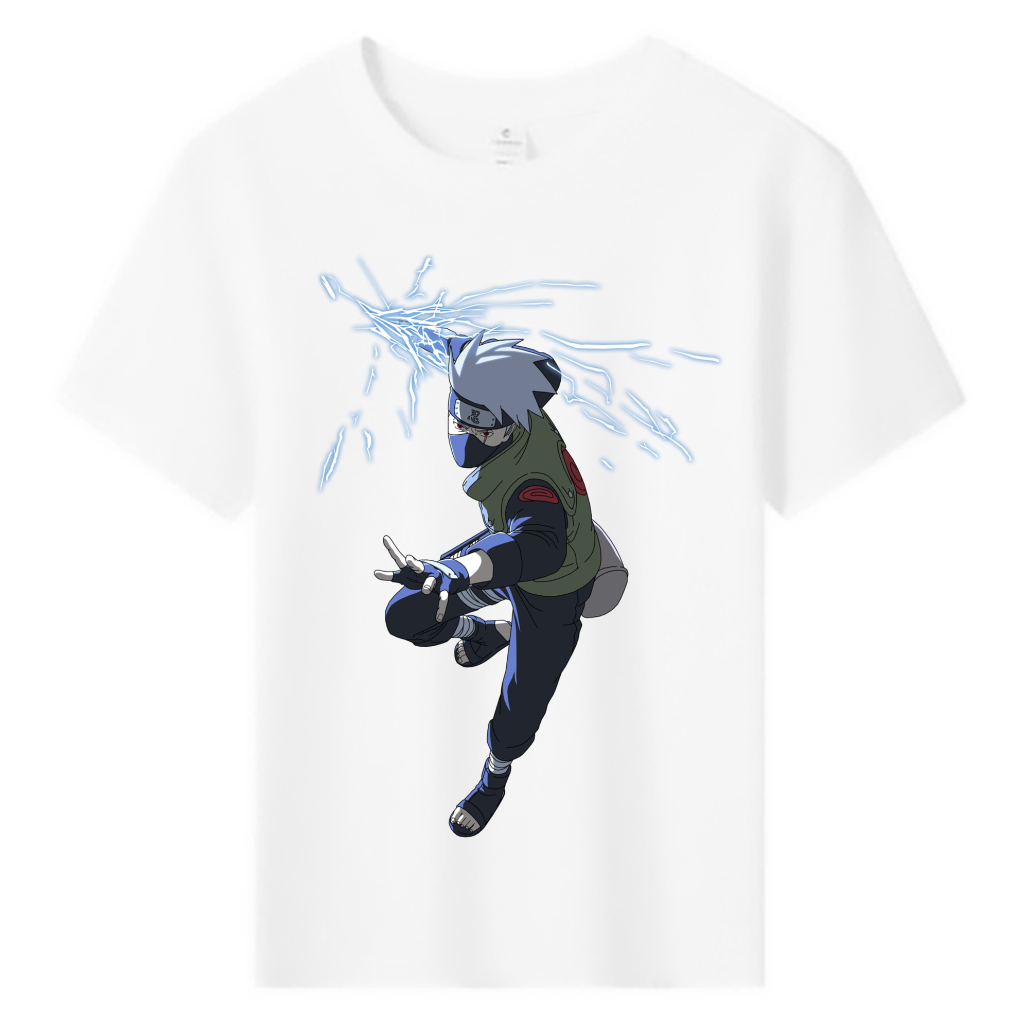 （画像用） NARUTO -ナルト- はたけ カカシ Hatake Kakashi 綿100％キッズTシャツ（フロントプリント）