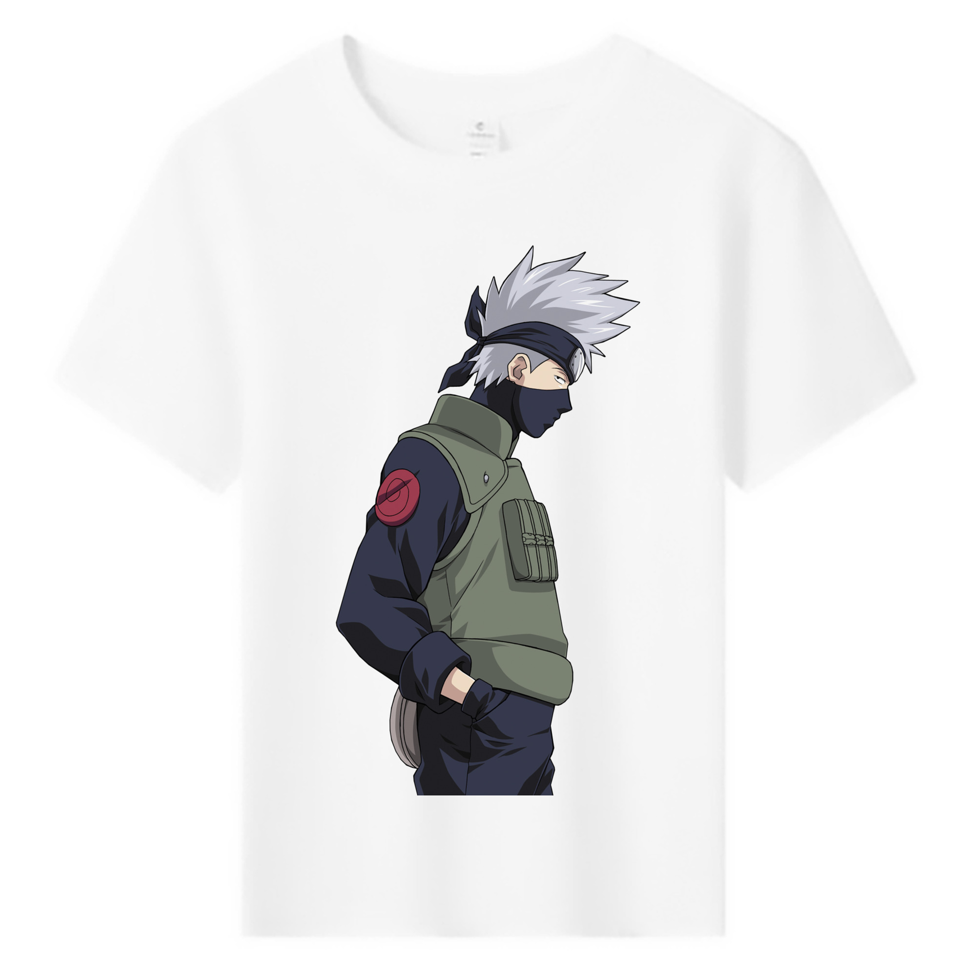 （画像用） NARUTO -ナルト- はたけ カカシ Hatake Kakashi 綿100％キッズTシャツ（フロントプリント）
