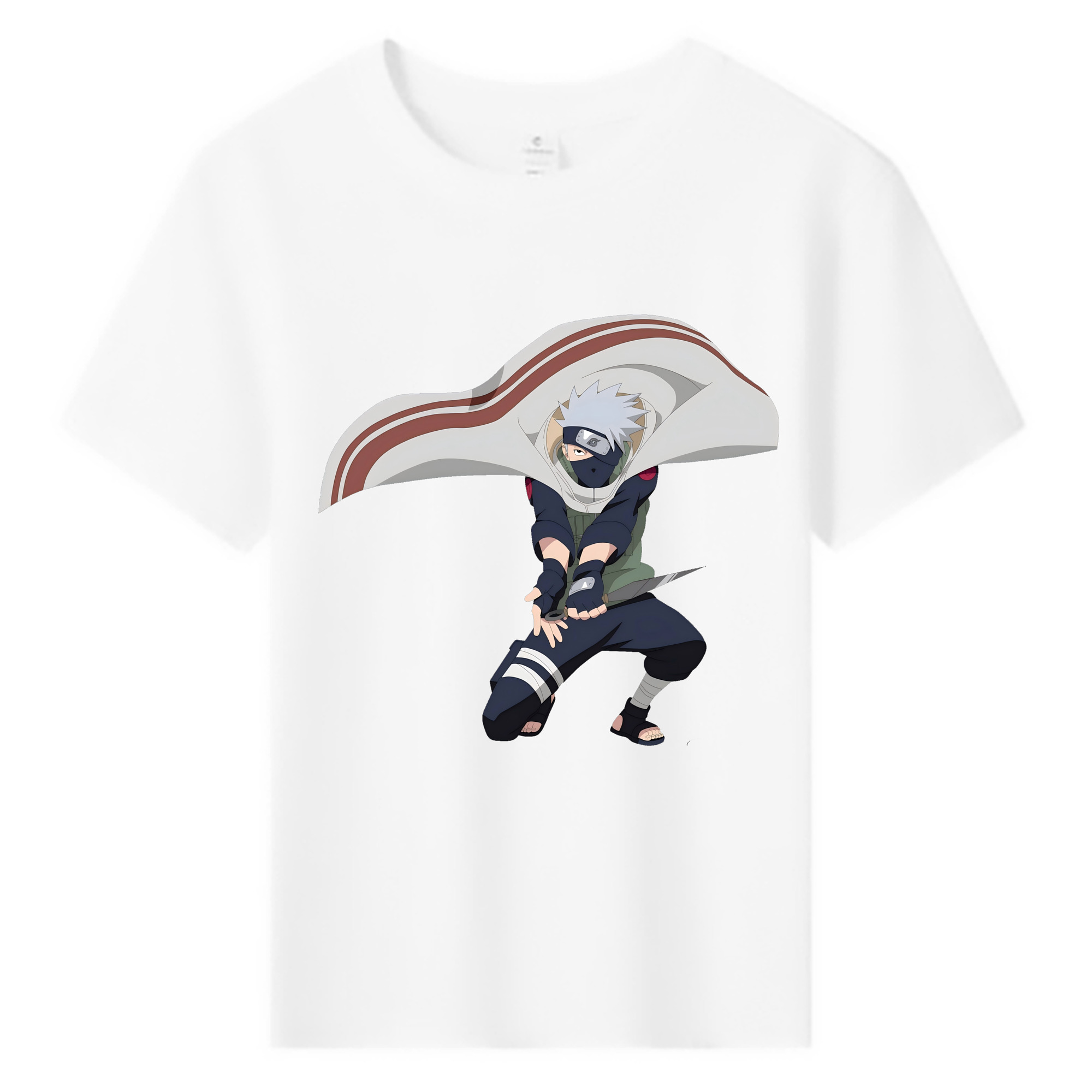 （画像用） NARUTO -ナルト- はたけ カカシ Hatake Kakashi 綿100％キッズTシャツ（フロントプリント）
