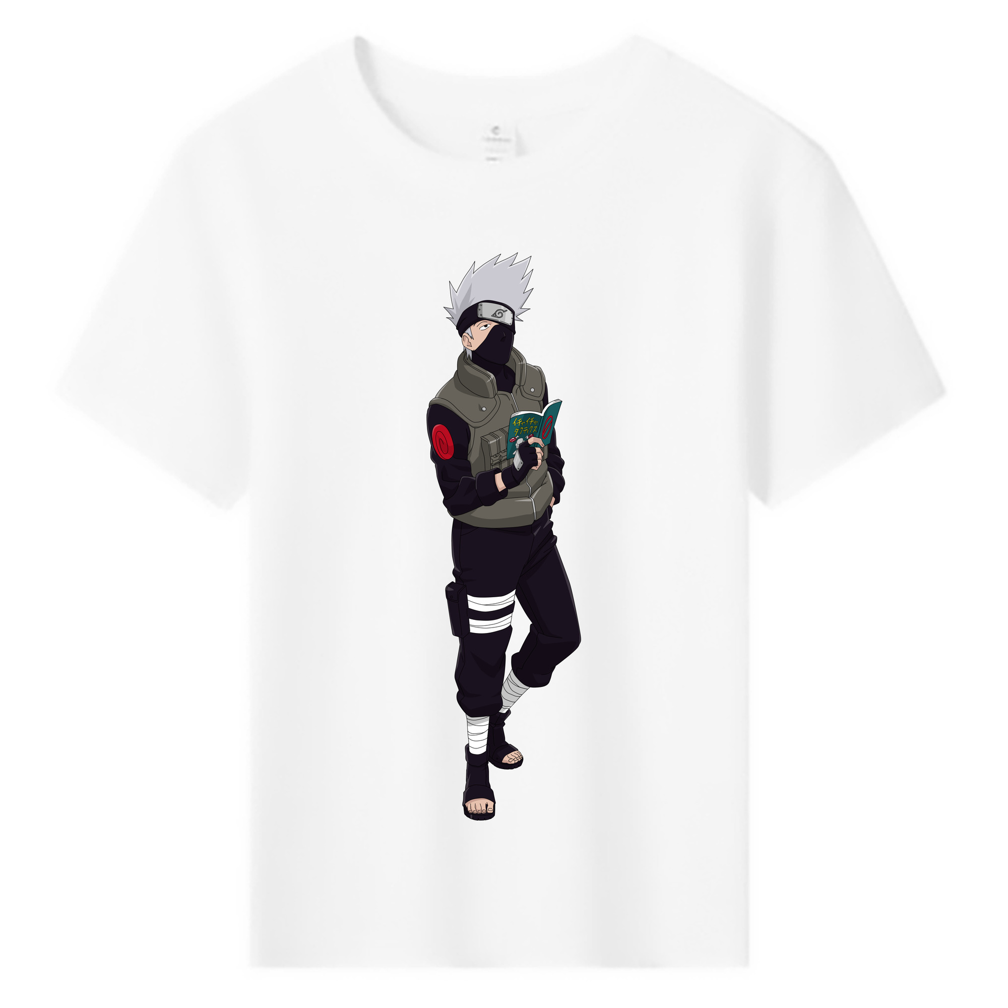（画像用） NARUTO -ナルト- はたけ カカシ Hatake Kakashi 綿100％キッズTシャツ（フロントプリント）