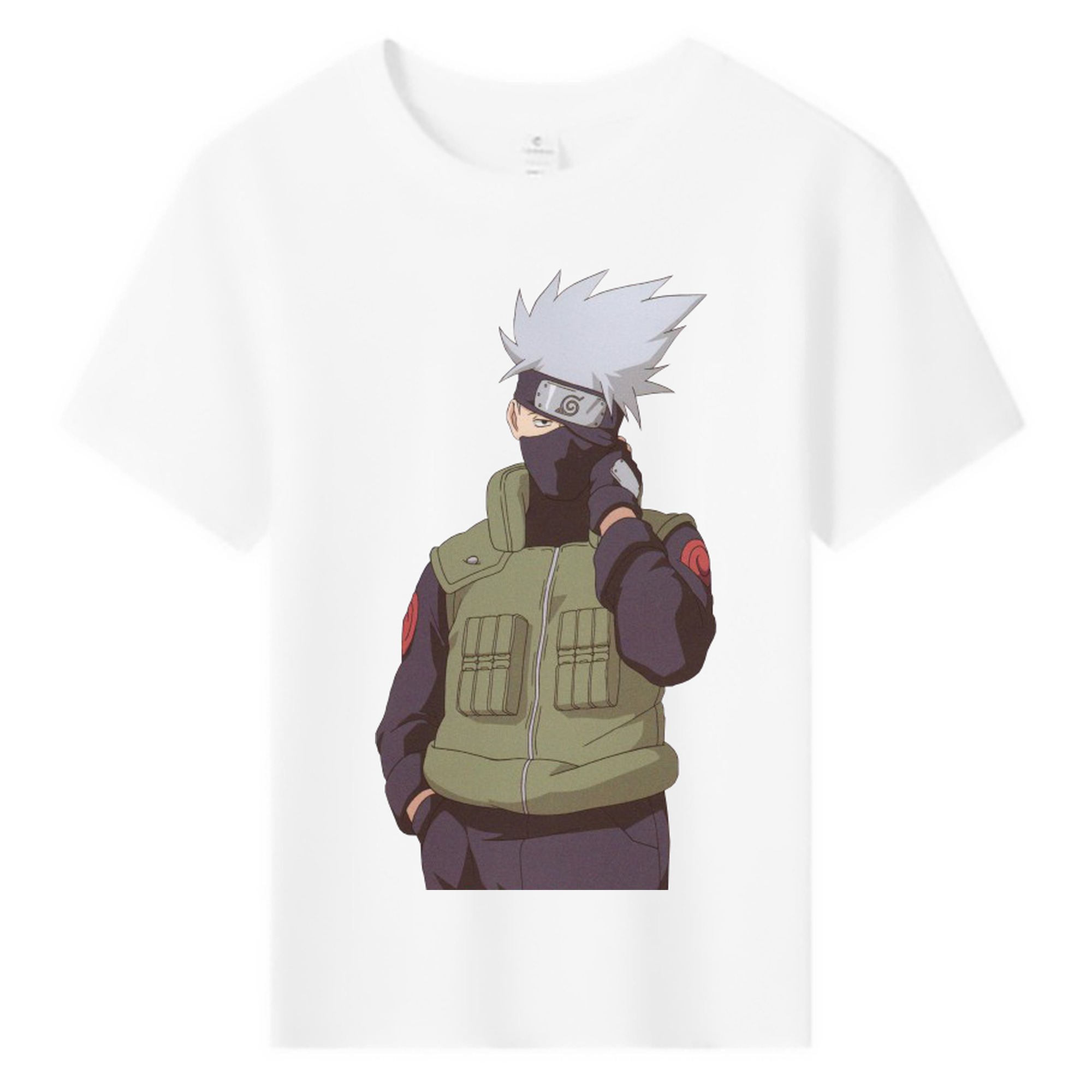 （画像用） NARUTO -ナルト- はたけ カカシ Hatake Kakashi 綿100％キッズTシャツ（フロントプリント）