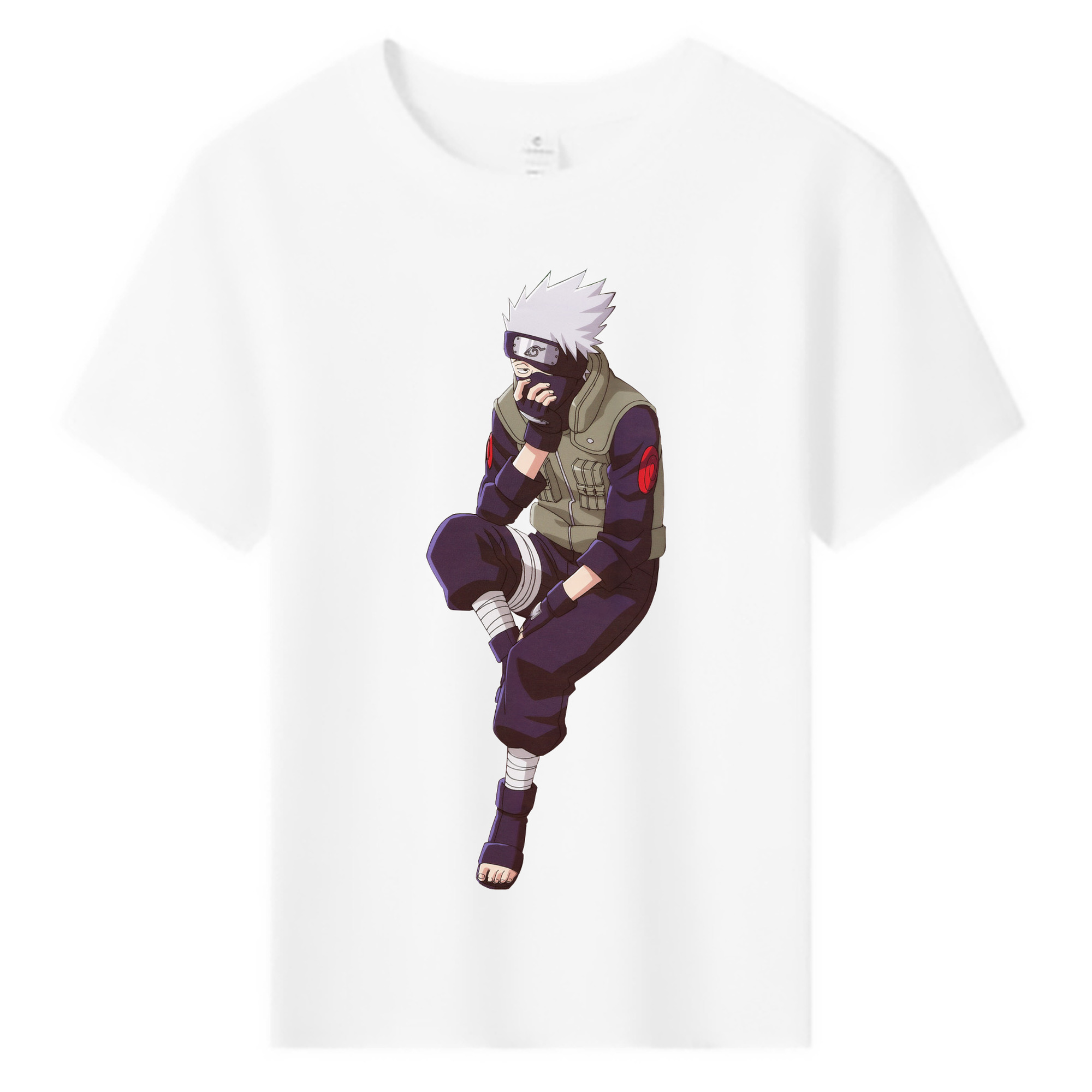 （画像用） NARUTO -ナルト- はたけ カカシ Hatake Kakashi 綿100％キッズTシャツ（フロントプリント）