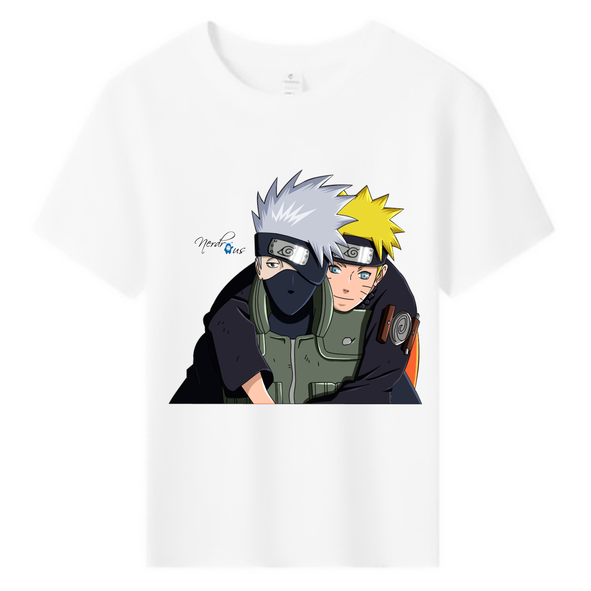 （画像用） NARUTO -ナルト- はたけ カカシ Hatake Kakashi 綿100％キッズTシャツ（フロントプリント）
