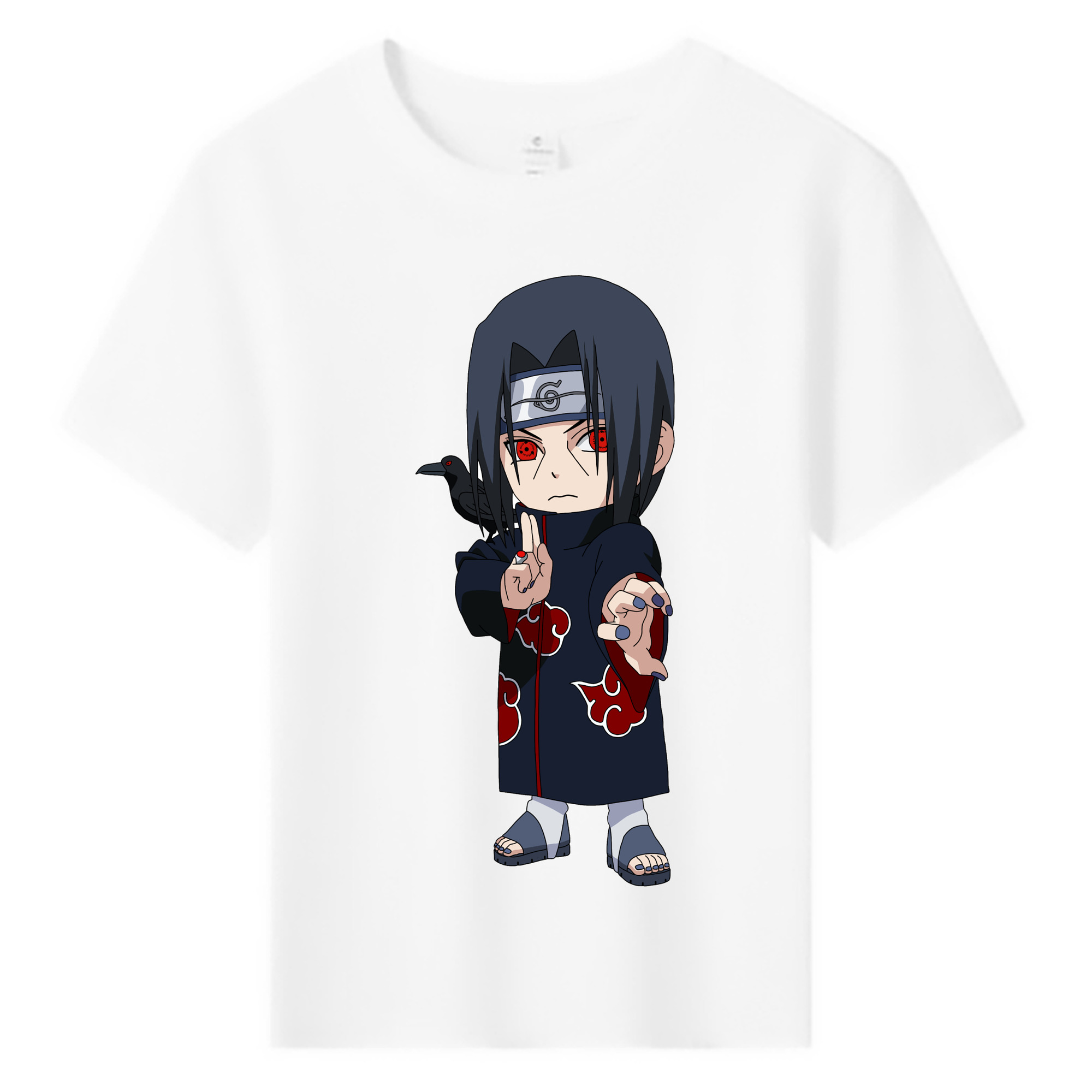 （画像用） NARUTO -ナルト- うちは イタチ Uchiha Itachi 綿100％キッズTシャツ（フロントプリント）