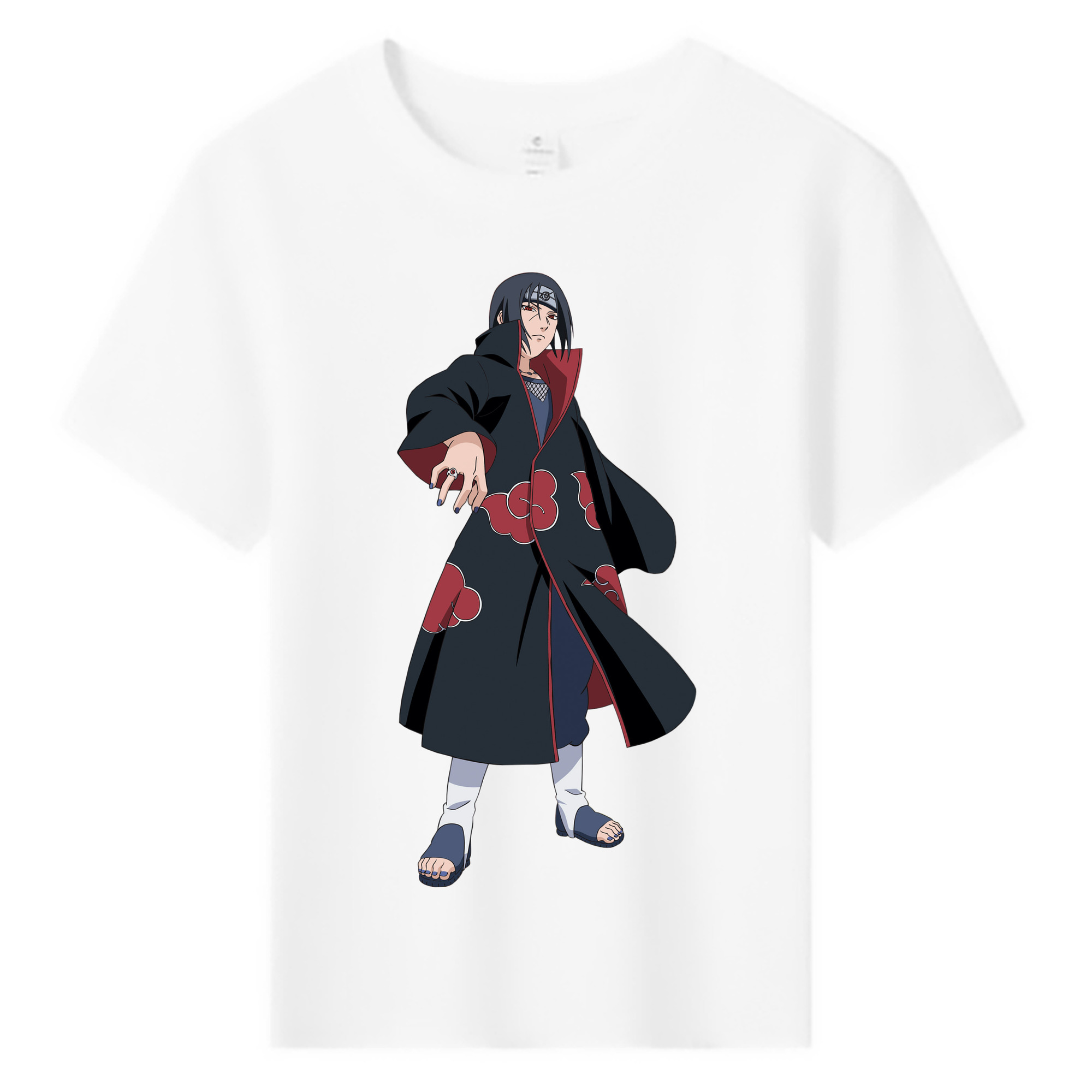 （画像用） NARUTO -ナルト- うちは イタチ Uchiha Itachi 綿100％キッズTシャツ（フロントプリント）