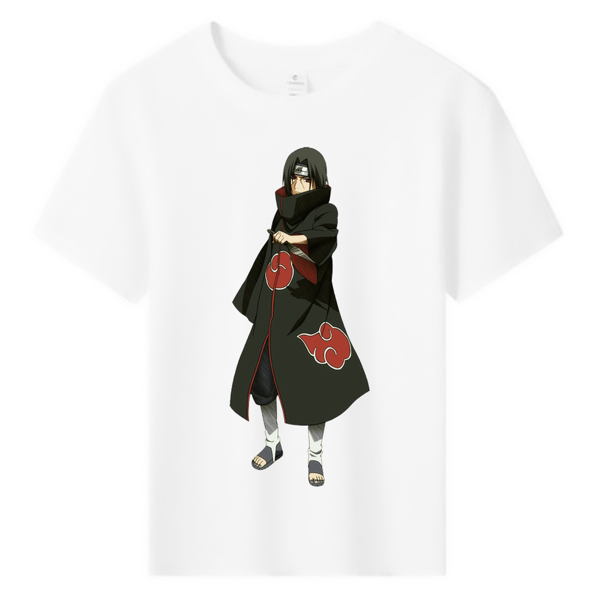 （画像用） NARUTO -ナルト- うちは イタチ Uchiha Itachi 綿100％キッズTシャツ（フロントプリント）